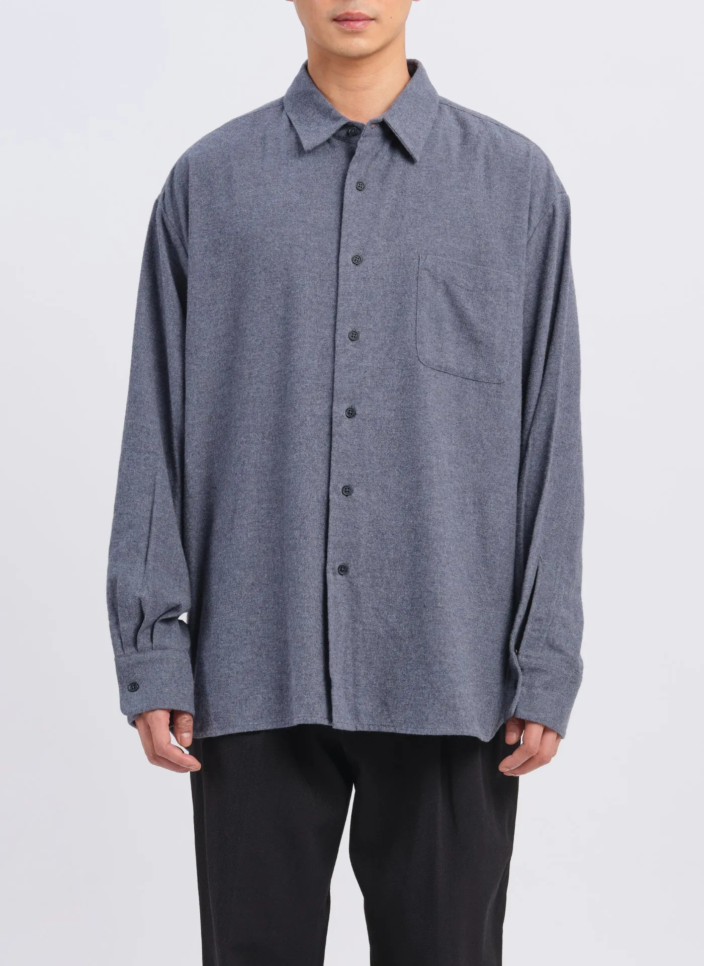 21S Brushed Chambray Classic Shirt sold by INITIAL Fashion product image thumbnail 2