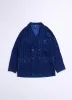 Indigo Cotton Corduroy Double Breasted Soft Blazer sold by INITIAL Fashion
