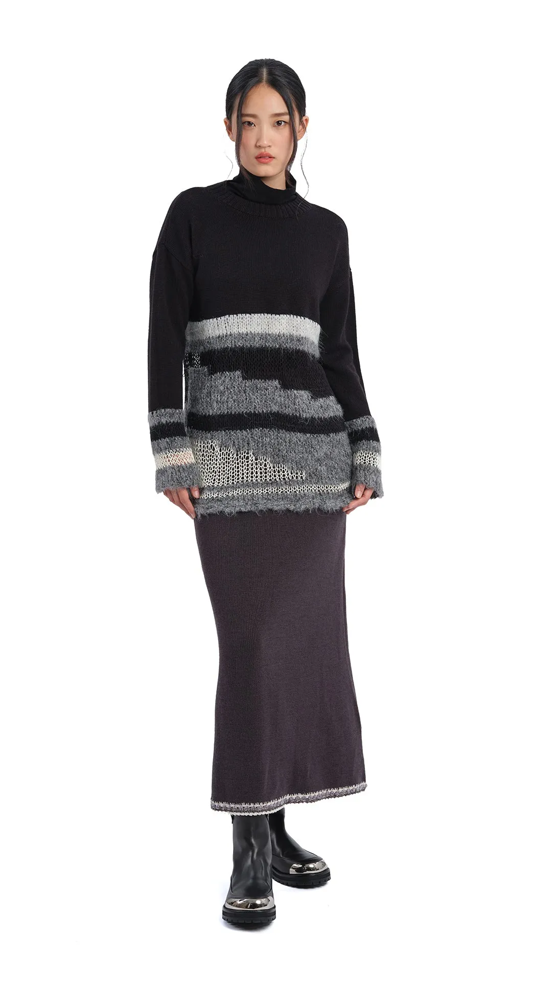 Crochet Trims Pencil Skirt sold by INITIAL Fashion product image thumbnail 5