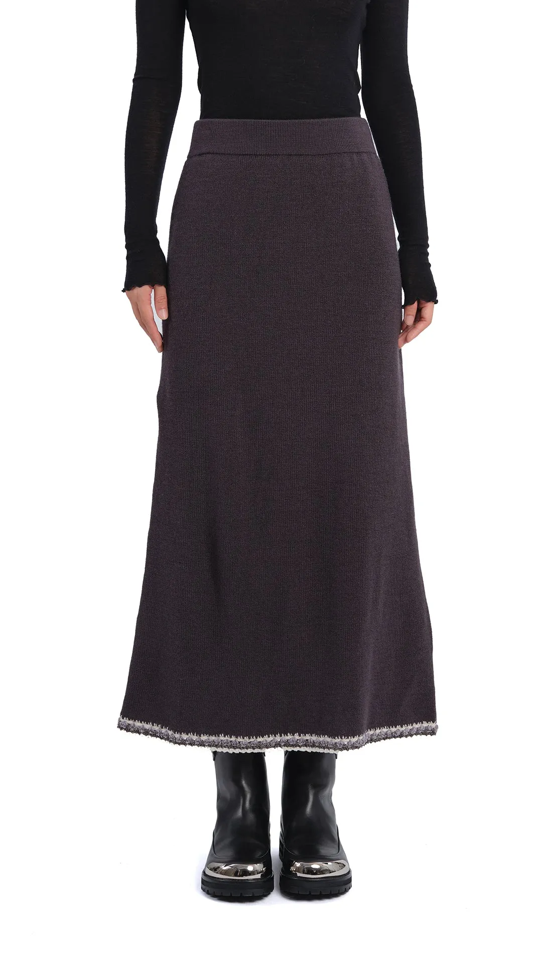 Crochet Trims Pencil Skirt sold by INITIAL Fashion