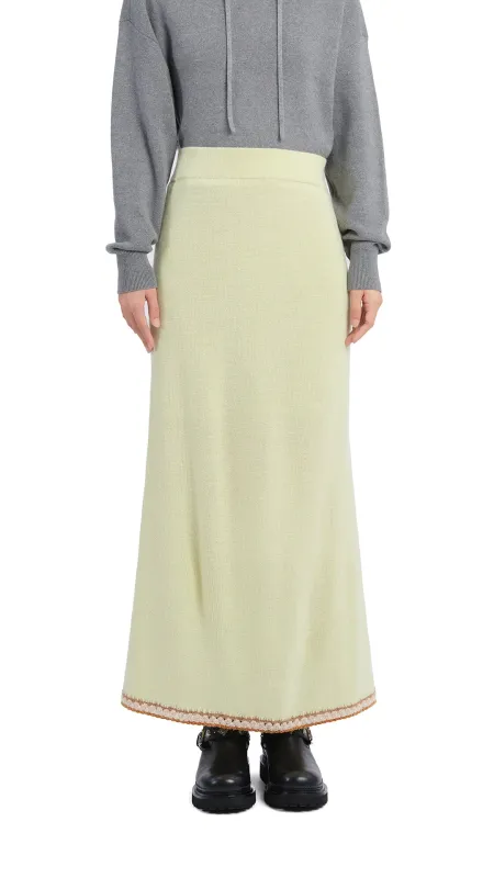 Crochet Trims Pencil Skirt sold by INITIAL Fashion