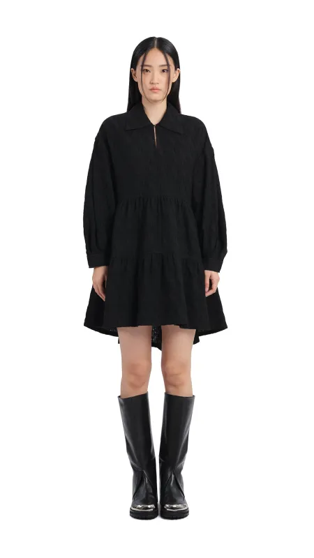 Pleated Sleeves Dress sold by INITIAL Fashion