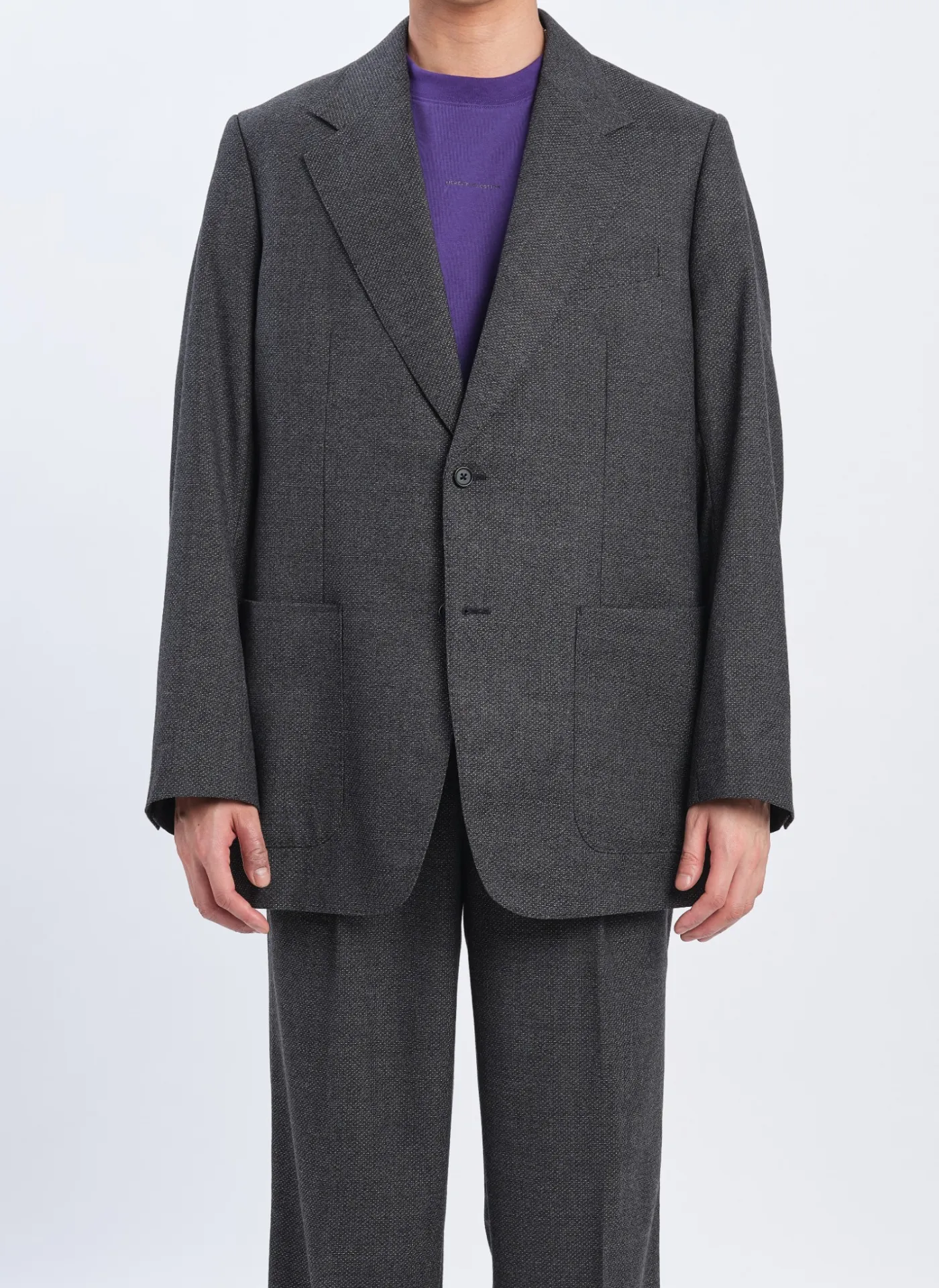 Marzotto Wool Full Constructed Single Breasted Suit Blazer sold by INITIAL Fashion product image thumbnail 2