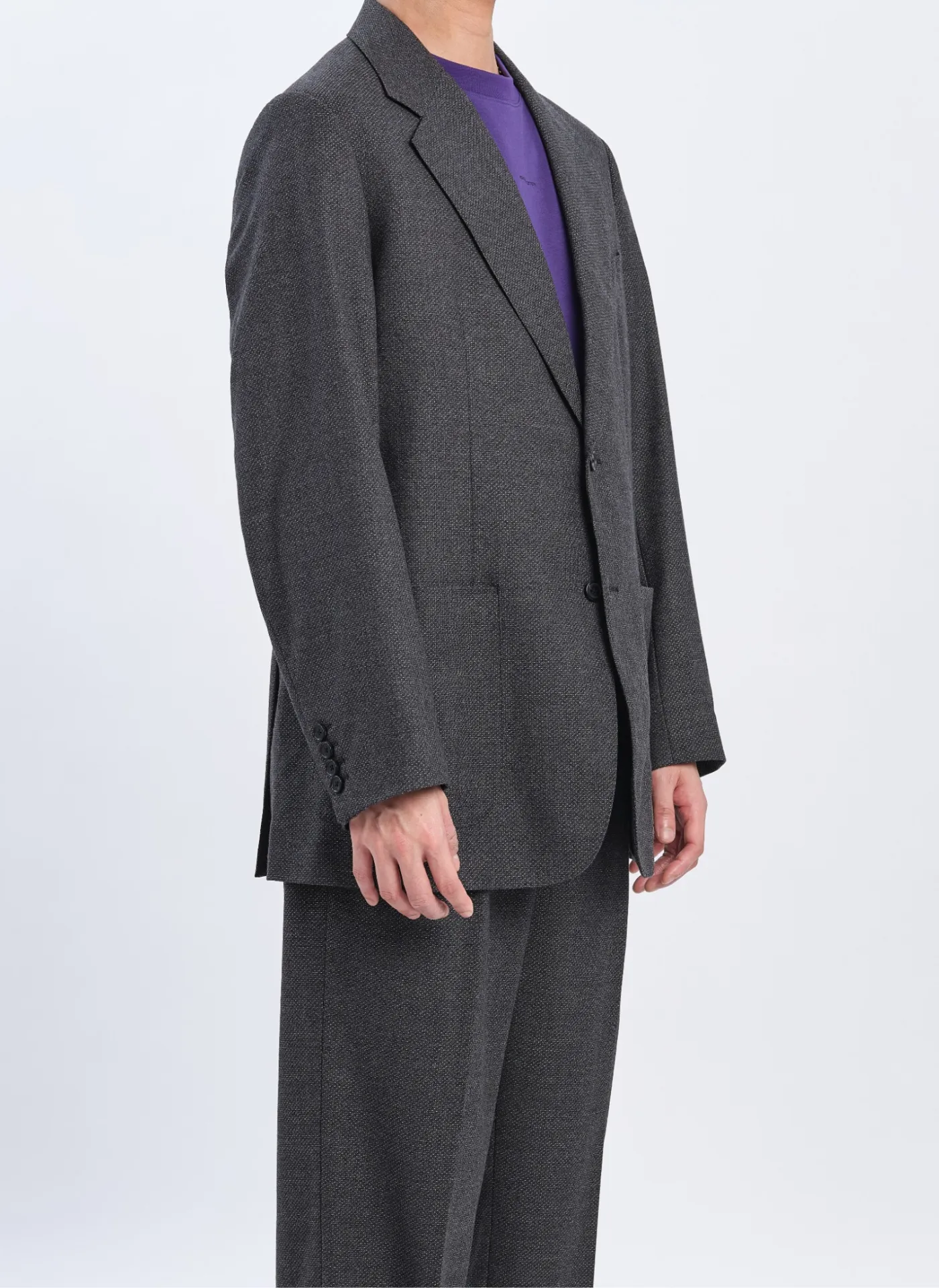 Marzotto Wool Full Constructed Single Breasted Suit Blazer sold by INITIAL Fashion product image thumbnail 3