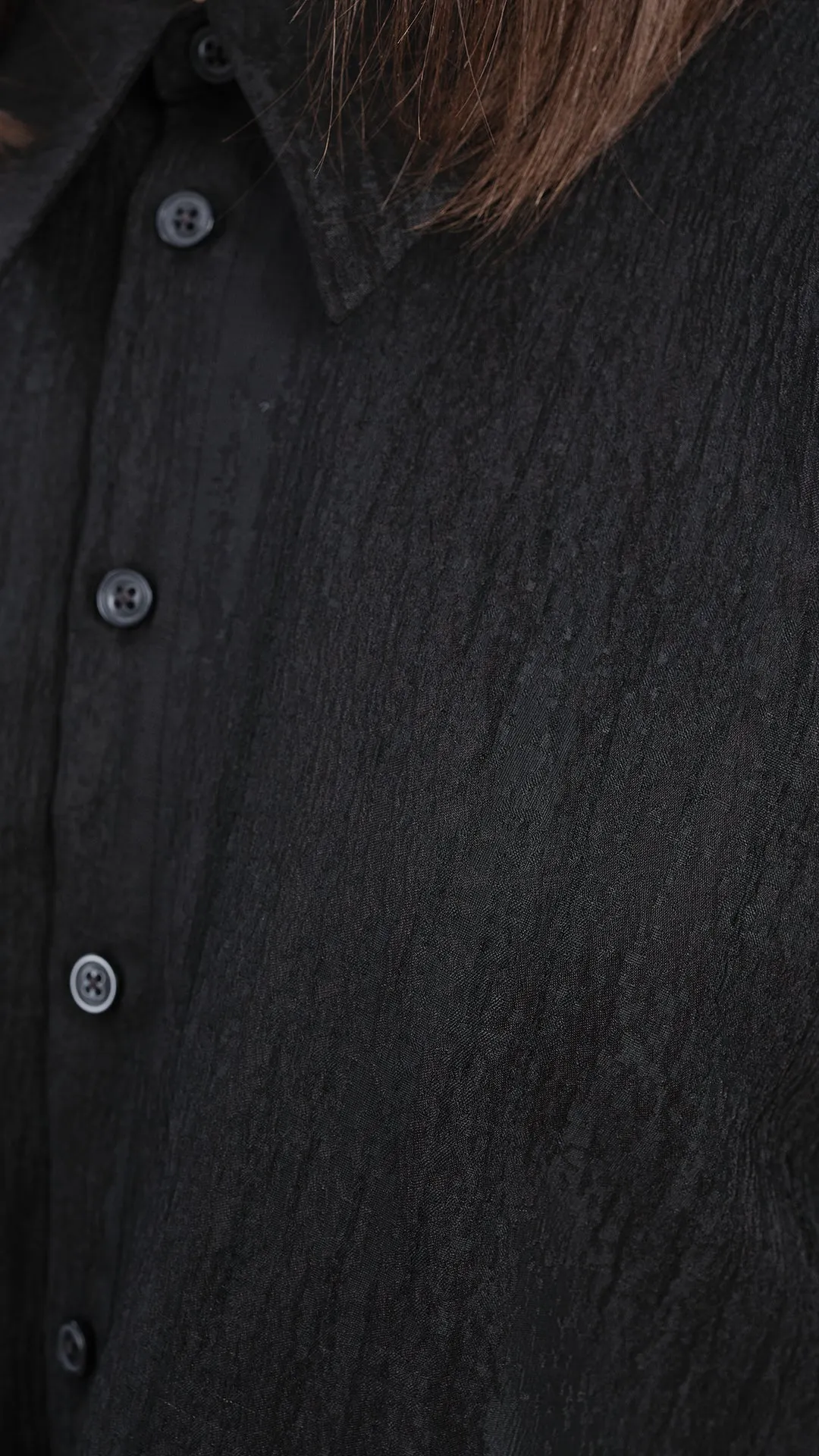 Mesh Trimmed Crop Shirt sold by INITIAL Fashion product image thumbnail 4