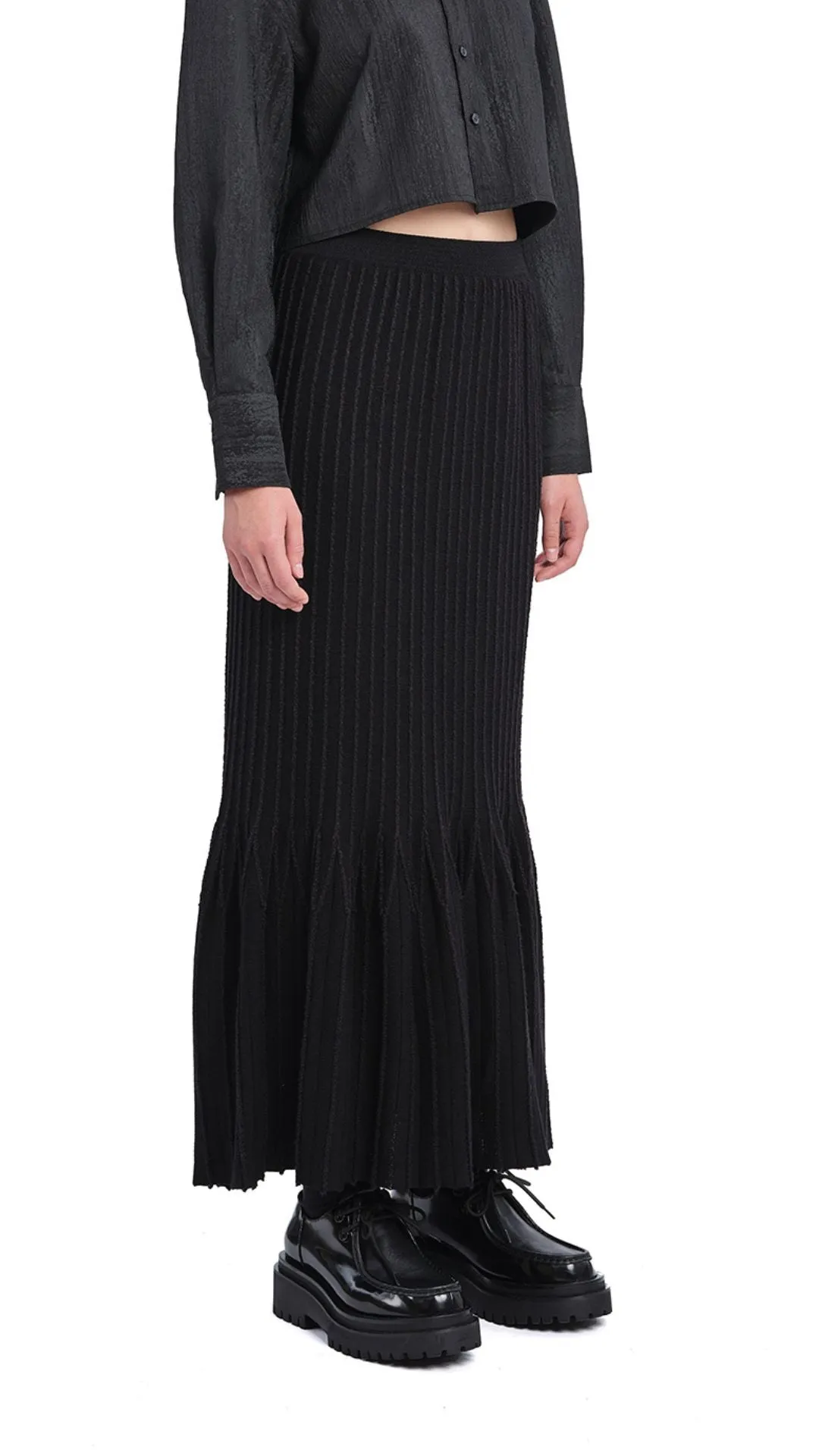 Knitted Fishtail Skirt sold by INITIAL Fashion product image thumbnail 2