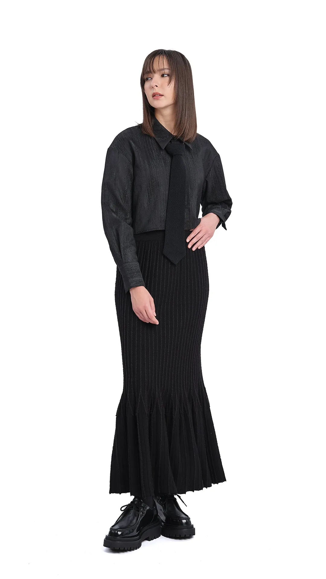 Knitted Fishtail Skirt sold by INITIAL Fashion product image thumbnail 4