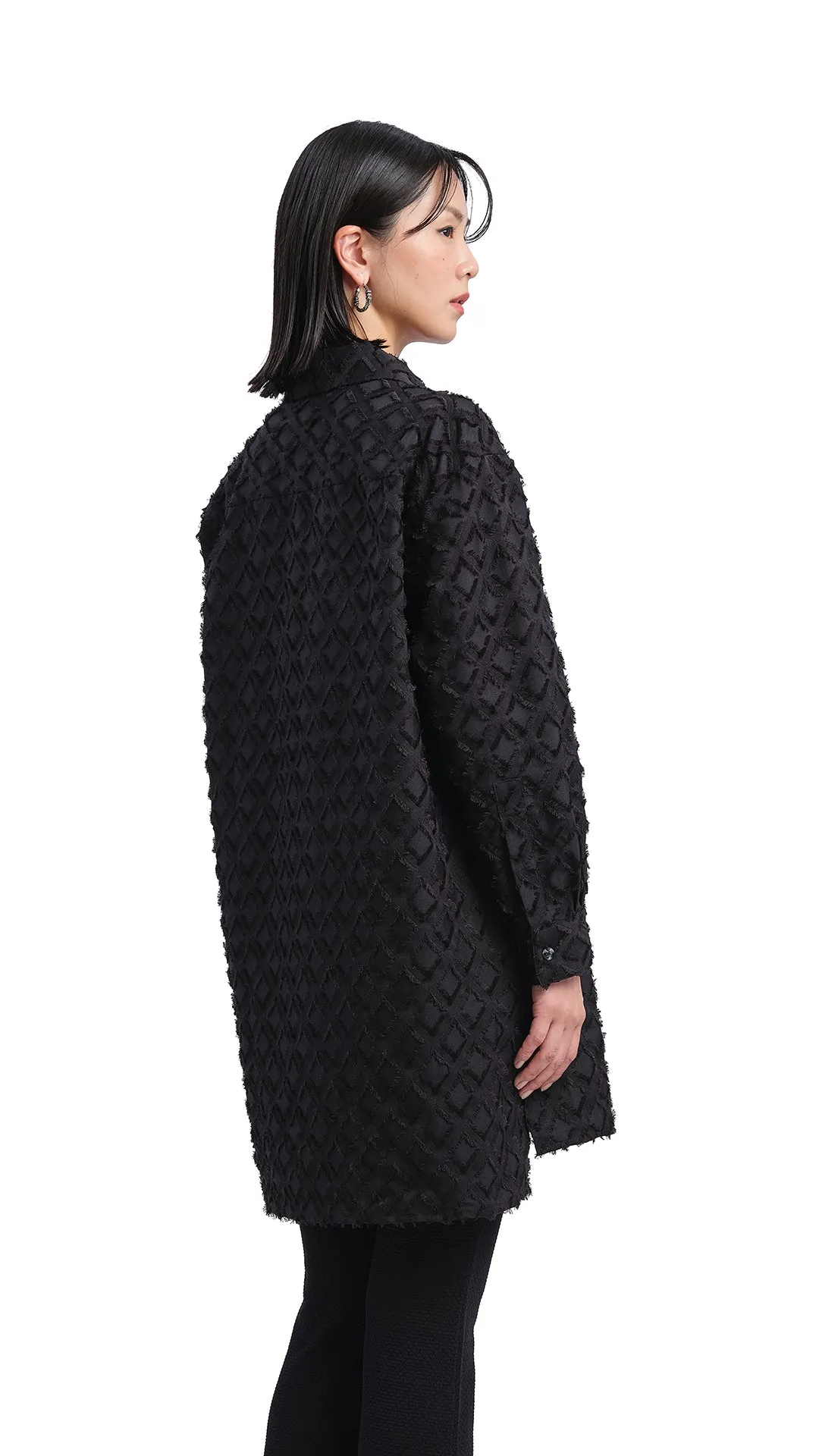 Argyle Jacquard Boyfriend Shirt sold by INITIAL Fashion product image thumbnail 3