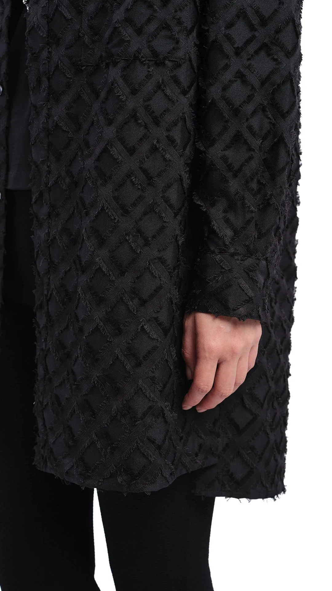 Argyle Jacquard Boyfriend Shirt sold by INITIAL Fashion product image thumbnail 5