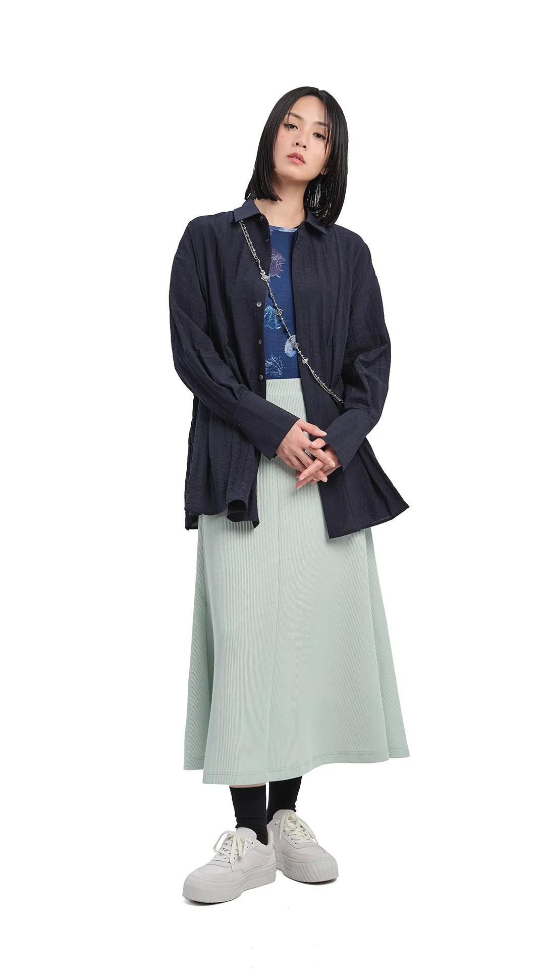 Pattern Mesh Shirt sold by INITIAL Fashion product image thumbnail 4