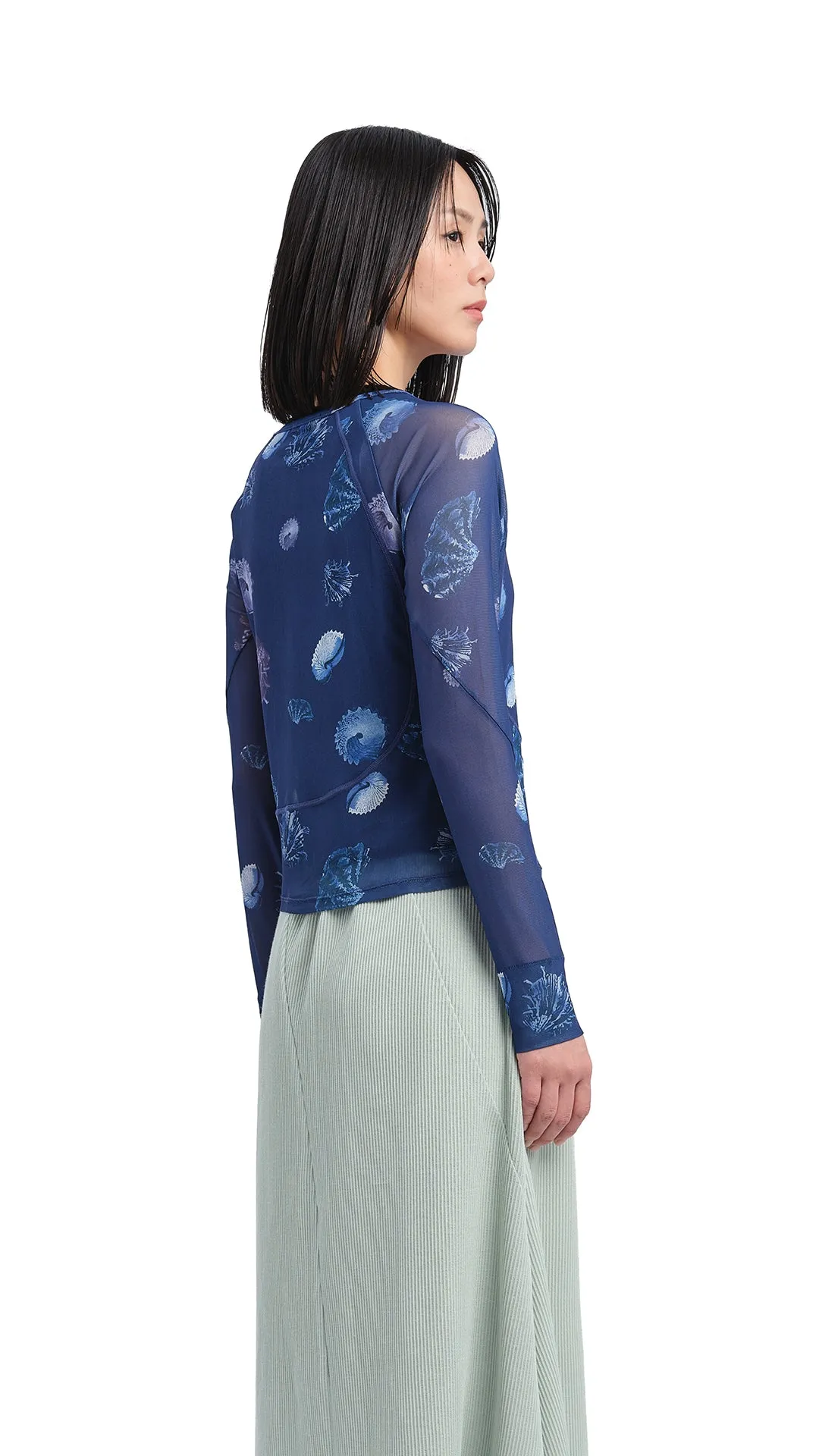 Pattern Mesh Shirt sold by INITIAL Fashion product image thumbnail 3