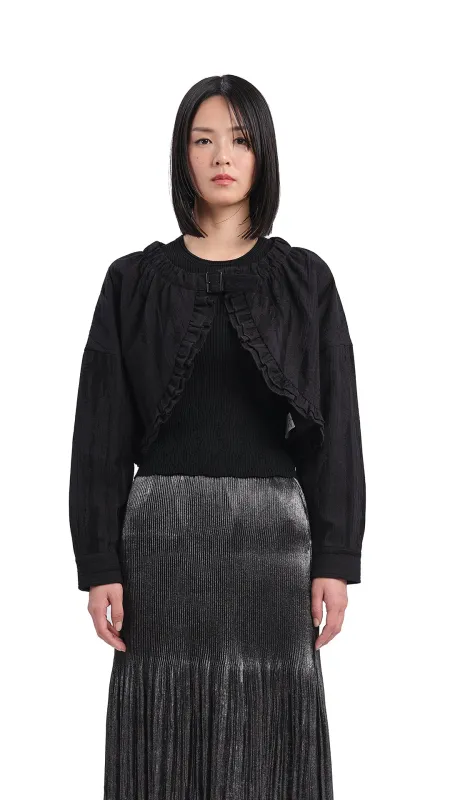 Cropped Ruffles Jacket sold by INITIAL Fashion