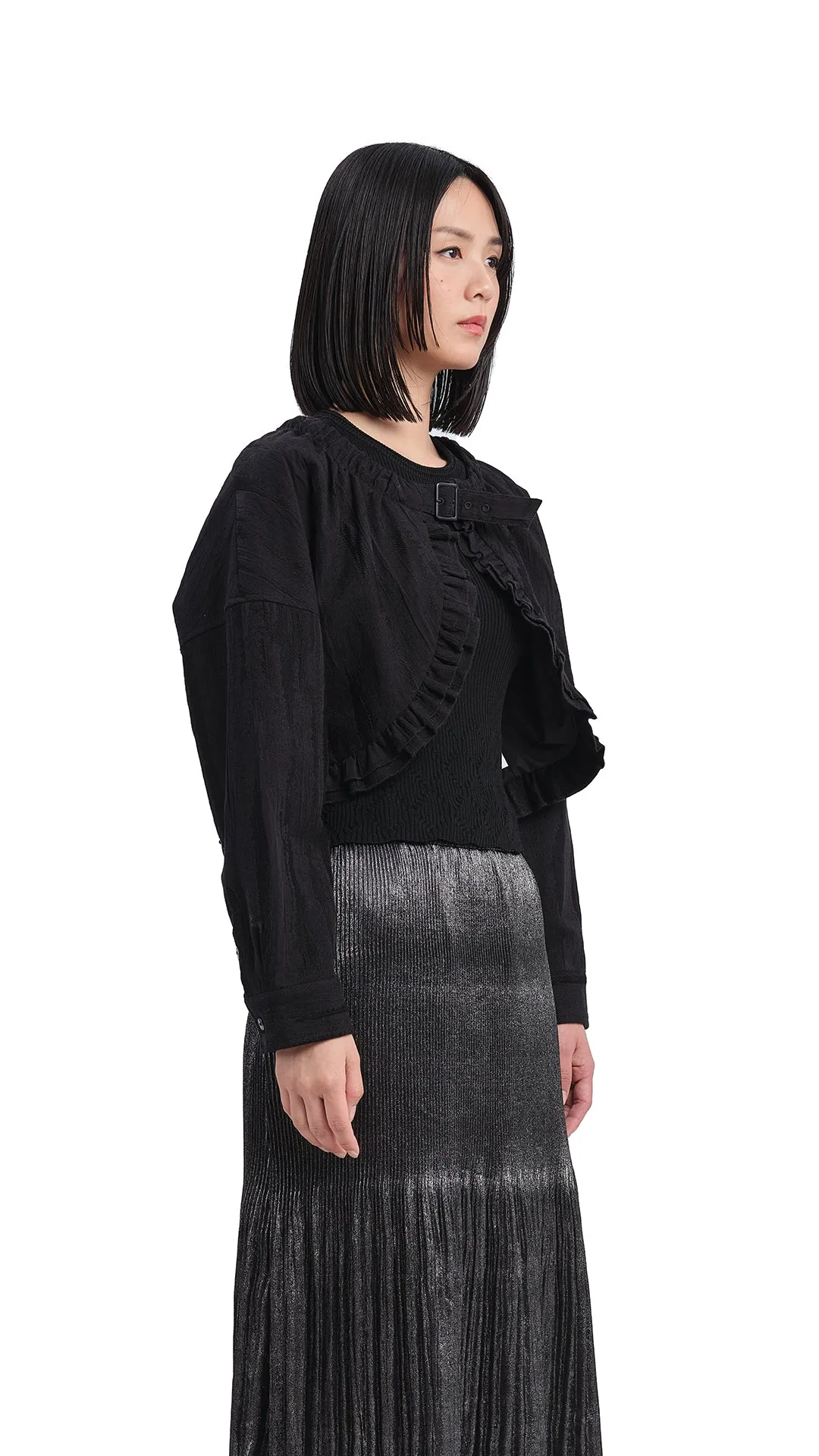 Cropped Ruffles Jacket sold by INITIAL Fashion product image thumbnail 2