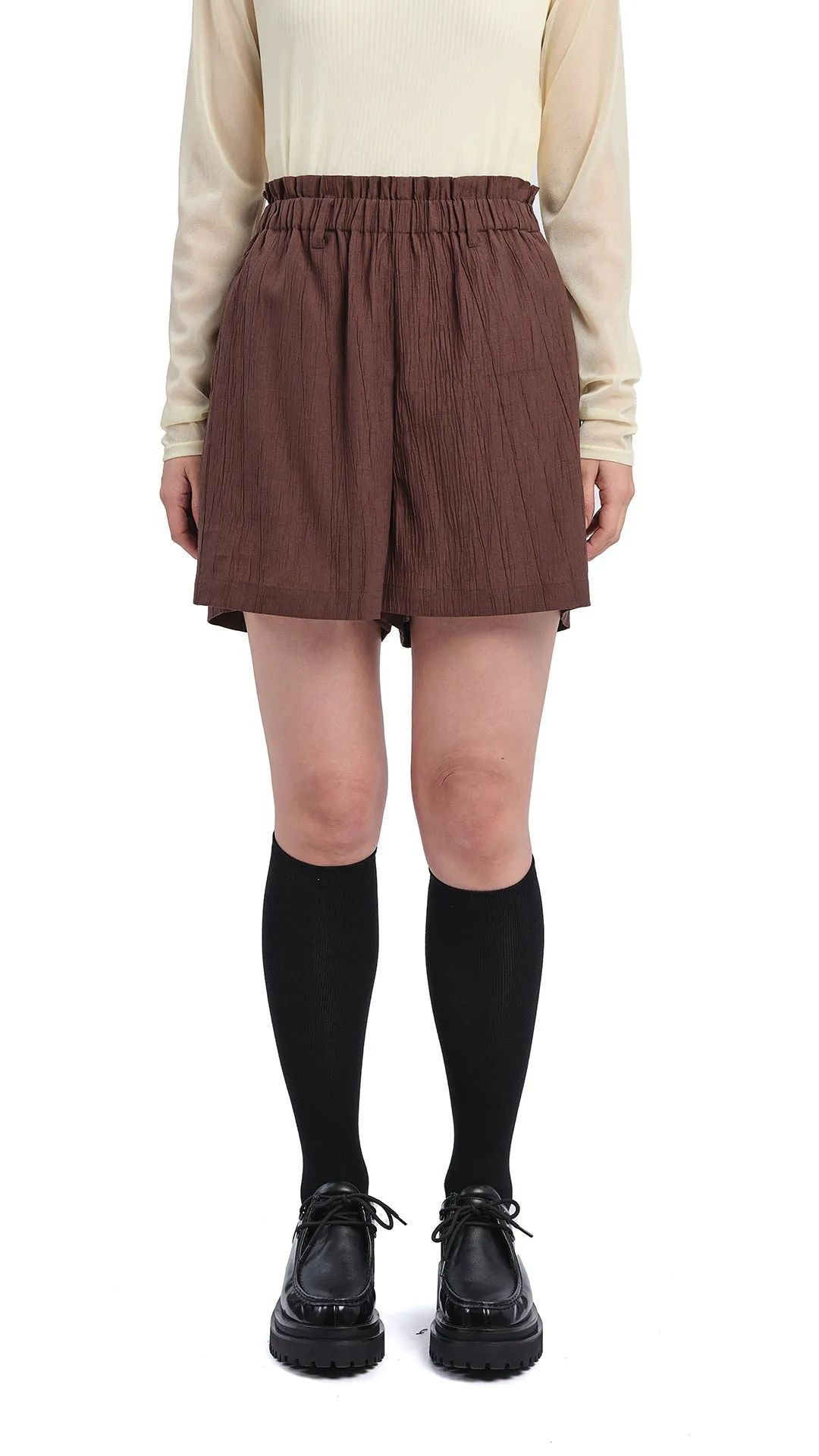 Creased Shorts sold by INITIAL Fashion