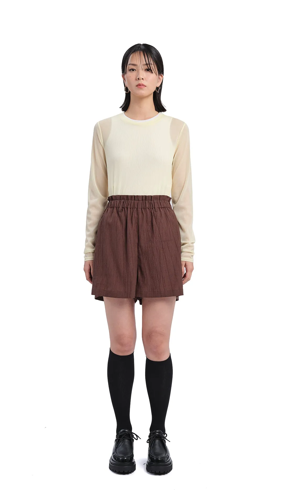 Creased Shorts sold by INITIAL Fashion product image thumbnail 4