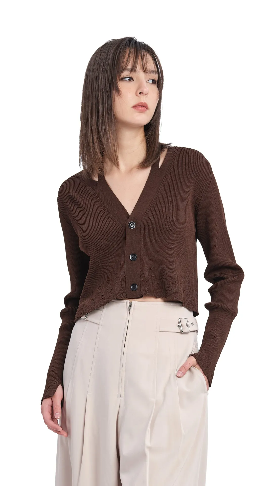 Cutout Cardigan sold by INITIAL Fashion