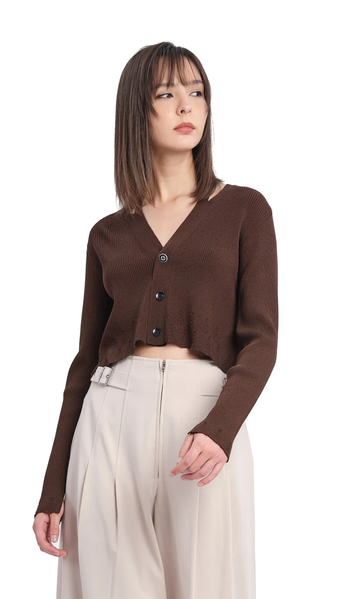 Cutout Cardigan sold by INITIAL Fashion product image thumbnail 3