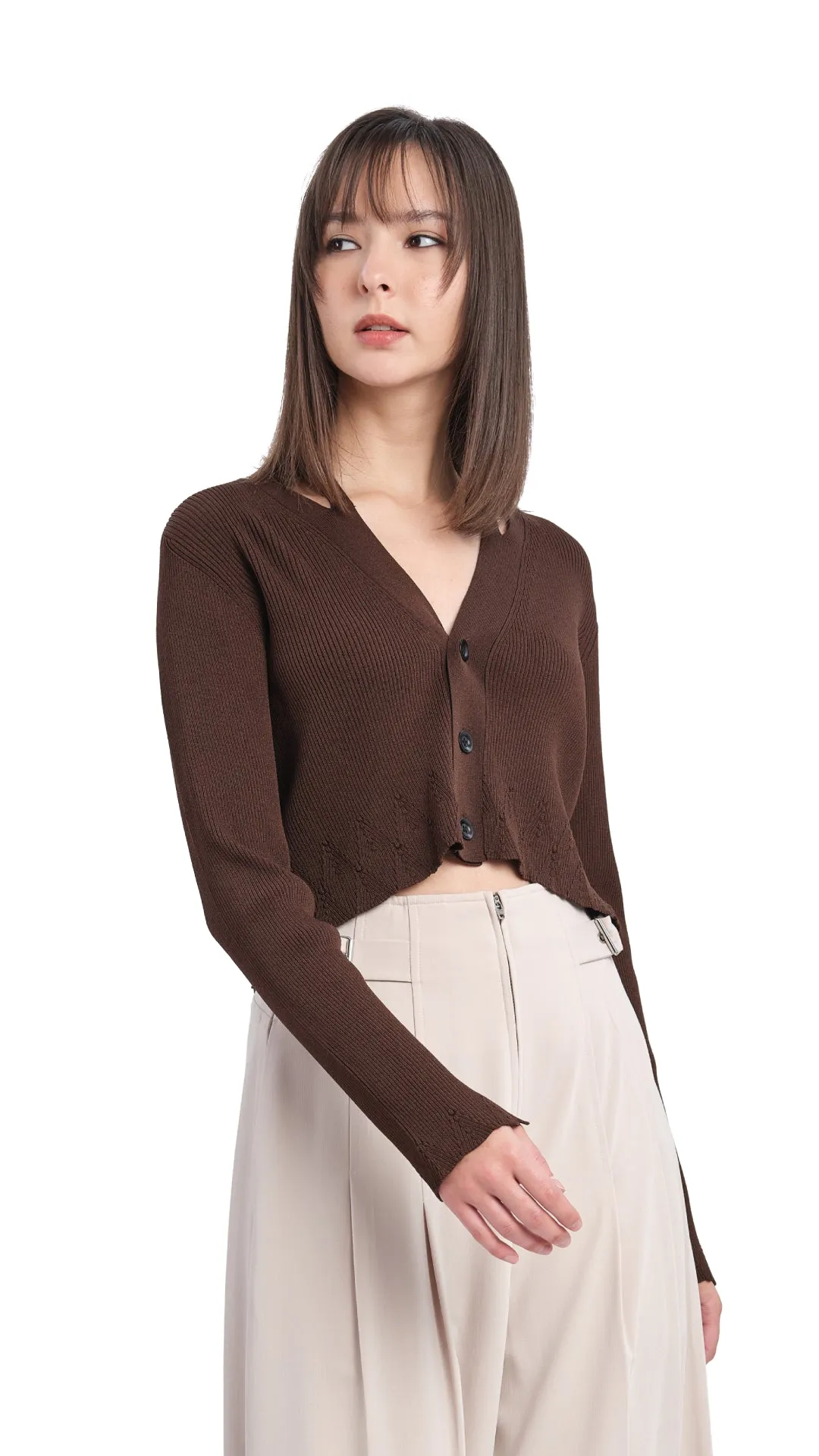 Cutout Cardigan sold by INITIAL Fashion product image thumbnail 2