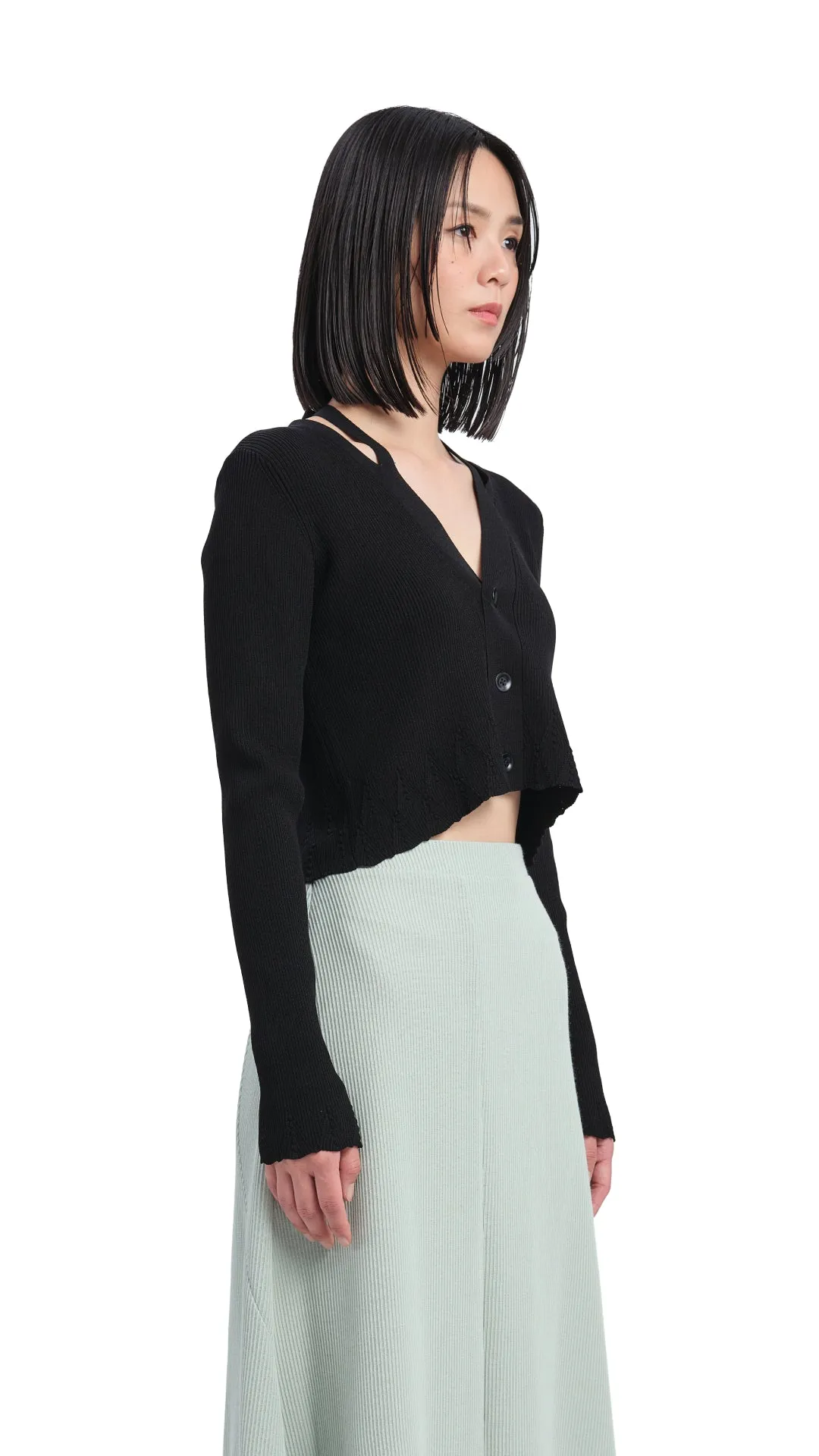 Cutout Cardigan sold by INITIAL Fashion product image thumbnail 2