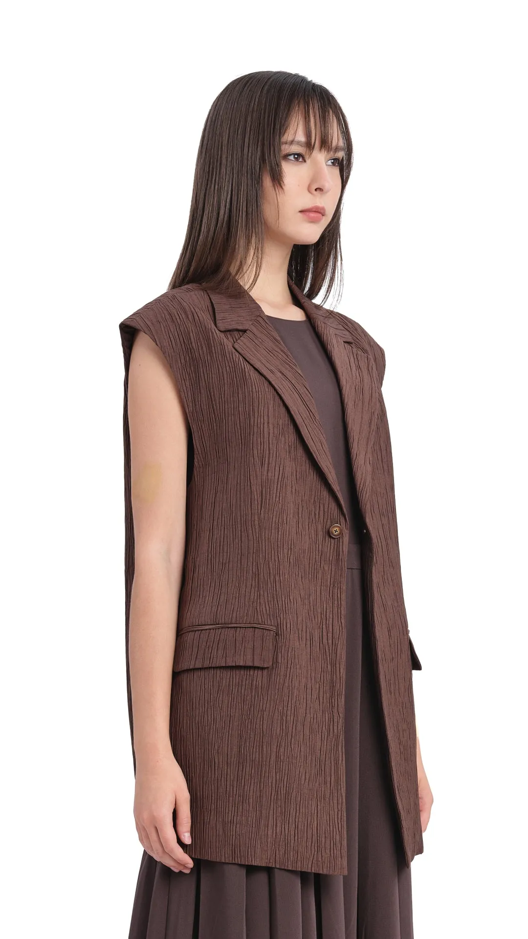 Oversized Jacquard Waistcoat sold by INITIAL Fashion product image thumbnail 2