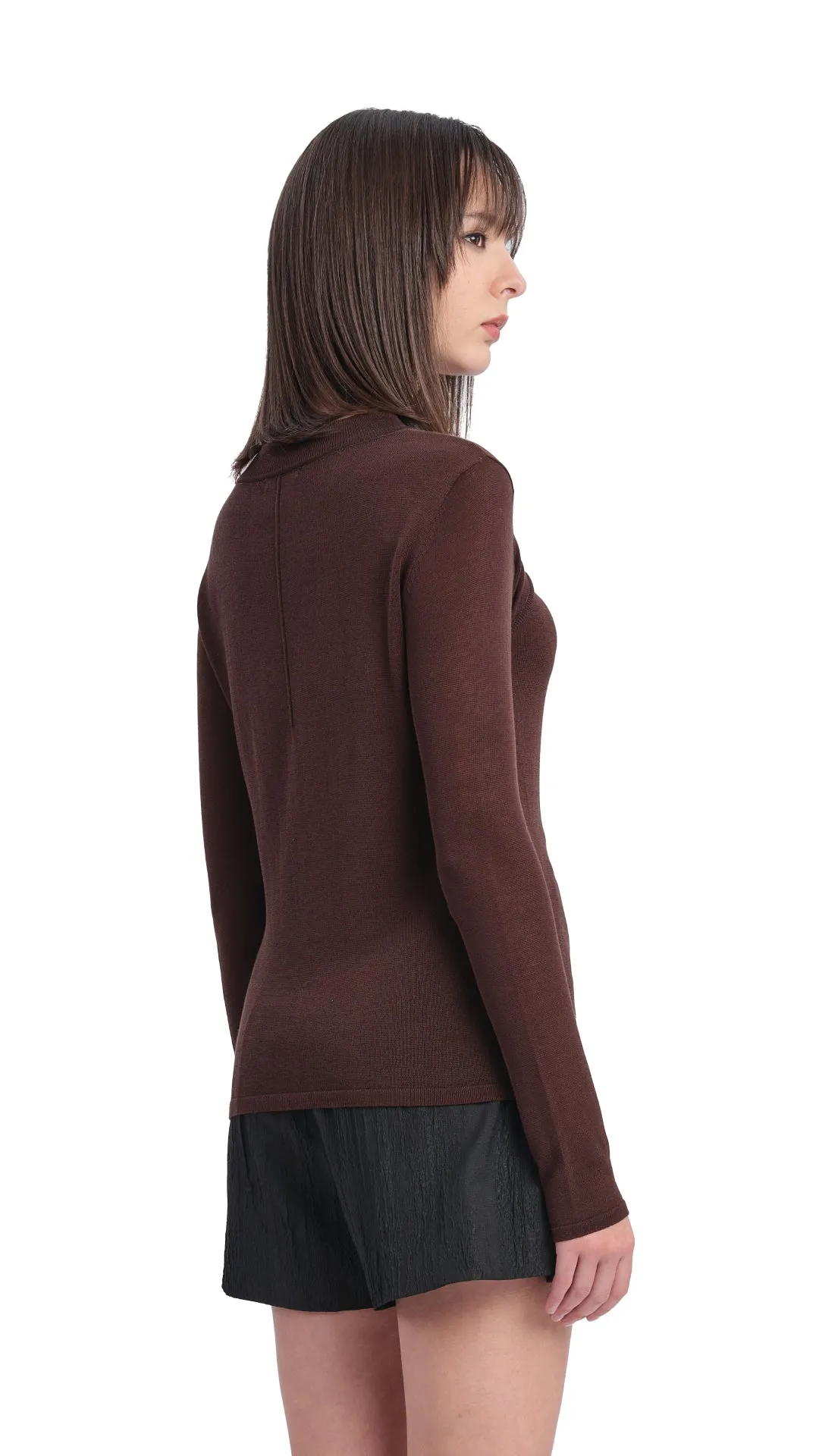 Acetate Sheer Cut Out Sweater sold by INITIAL Fashion product image thumbnail 3