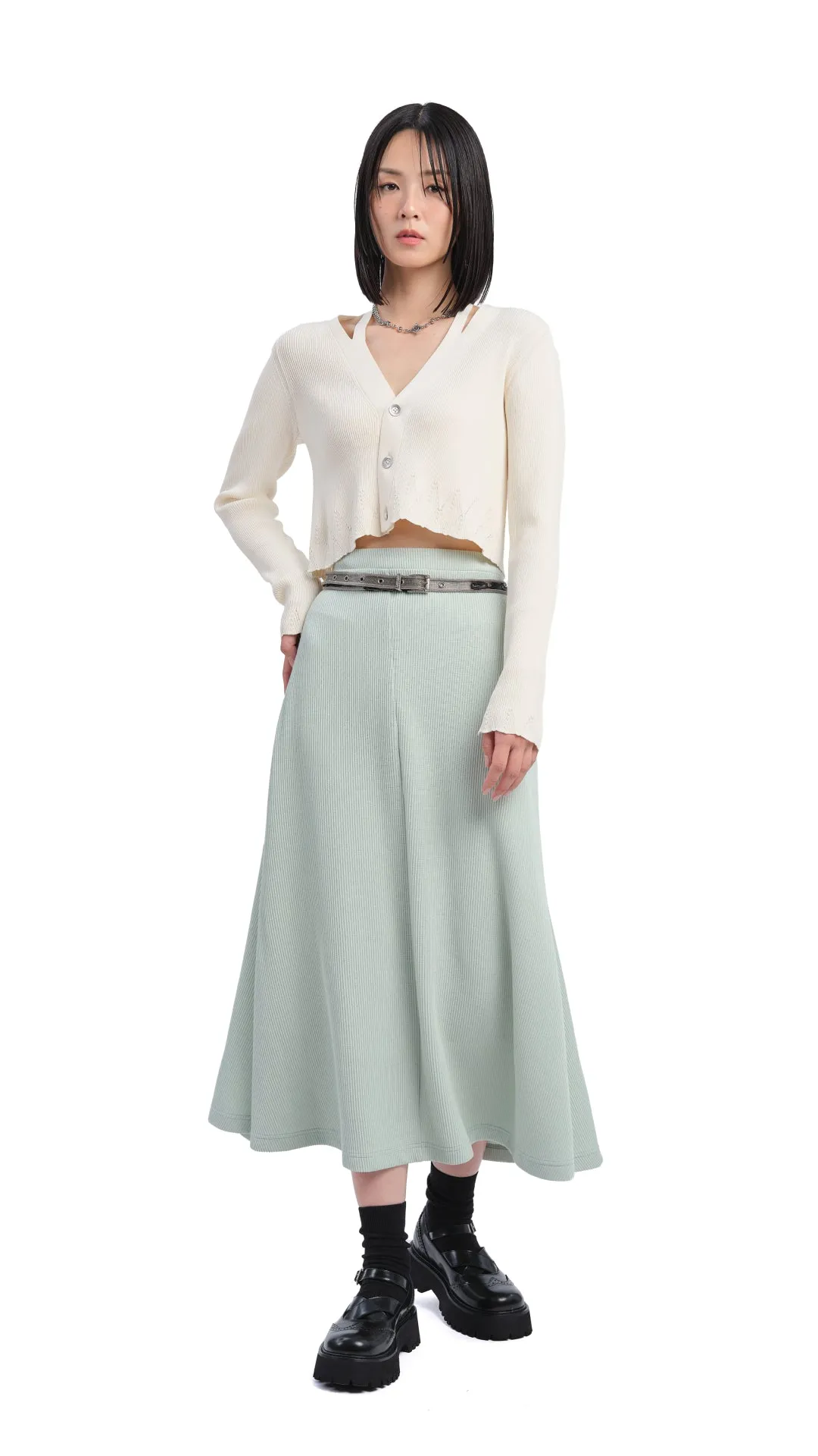 Cutout Cardigan sold by INITIAL Fashion product image thumbnail 4