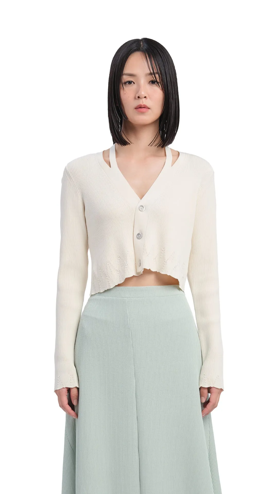 Cutout Cardigan sold by INITIAL Fashion