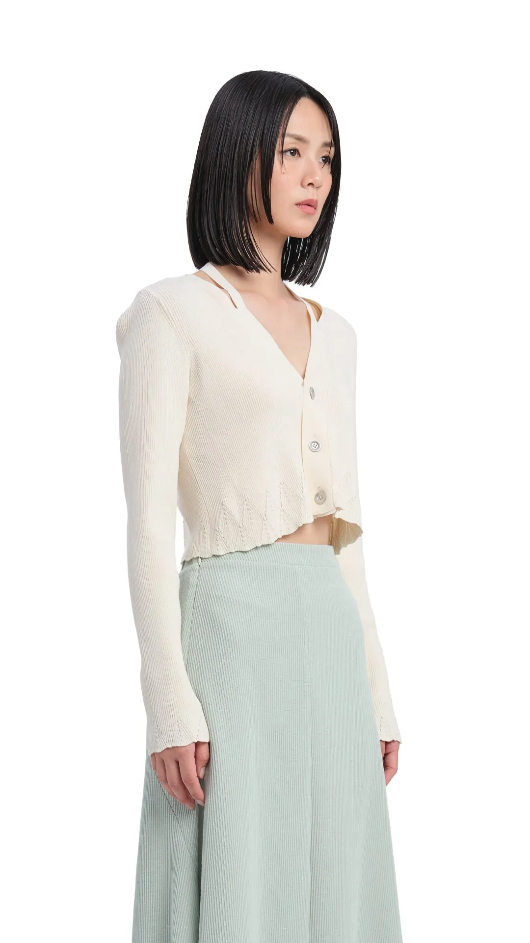 Cutout Cardigan sold by INITIAL Fashion product image thumbnail 2
