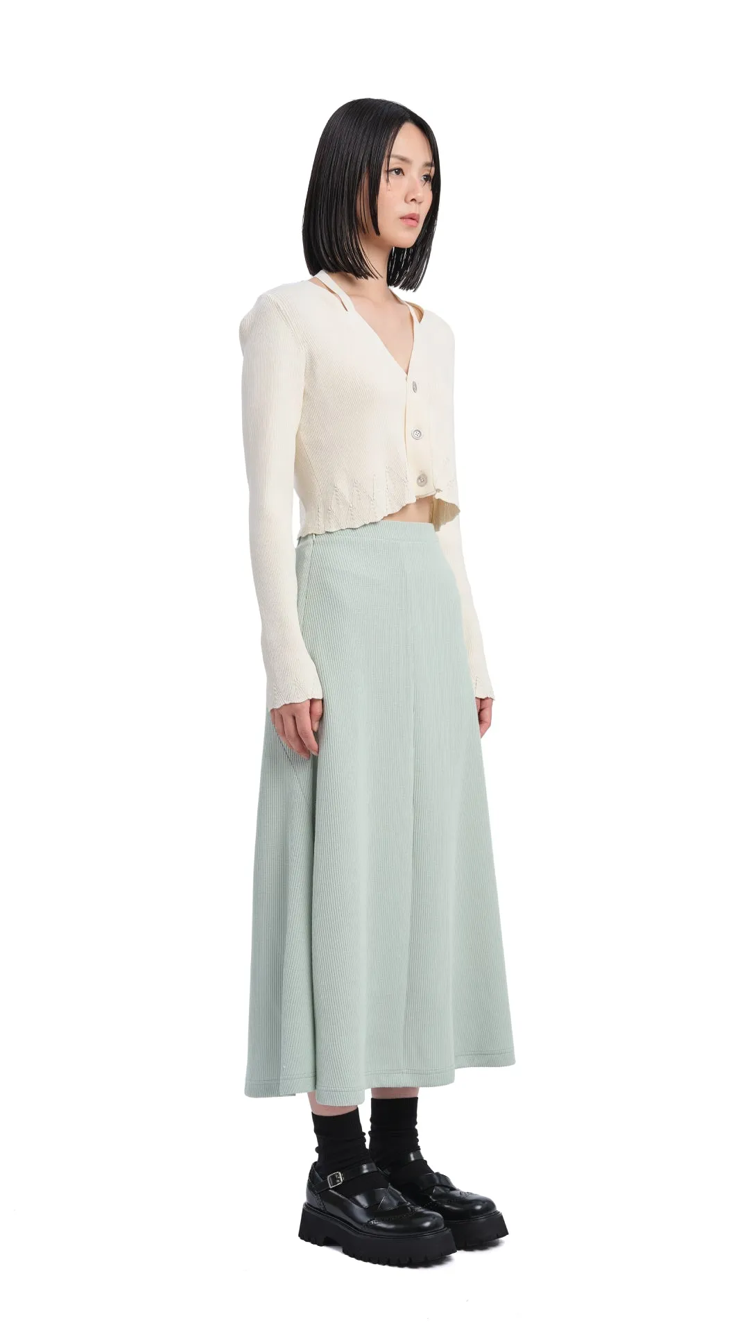 Cutout Cardigan sold by INITIAL Fashion product image thumbnail 5