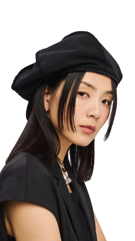 Extra Large Newsboy Hat With Knitted Overlock Stitching sold by INITIAL Fashion