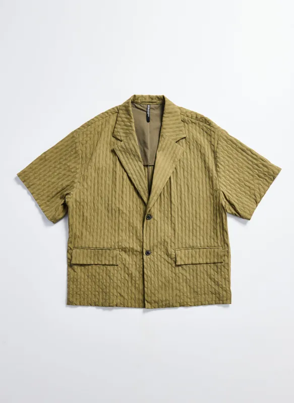 Nylon Spandex Jacquard Short Sleeve Blazer sold by INITIAL Fashion