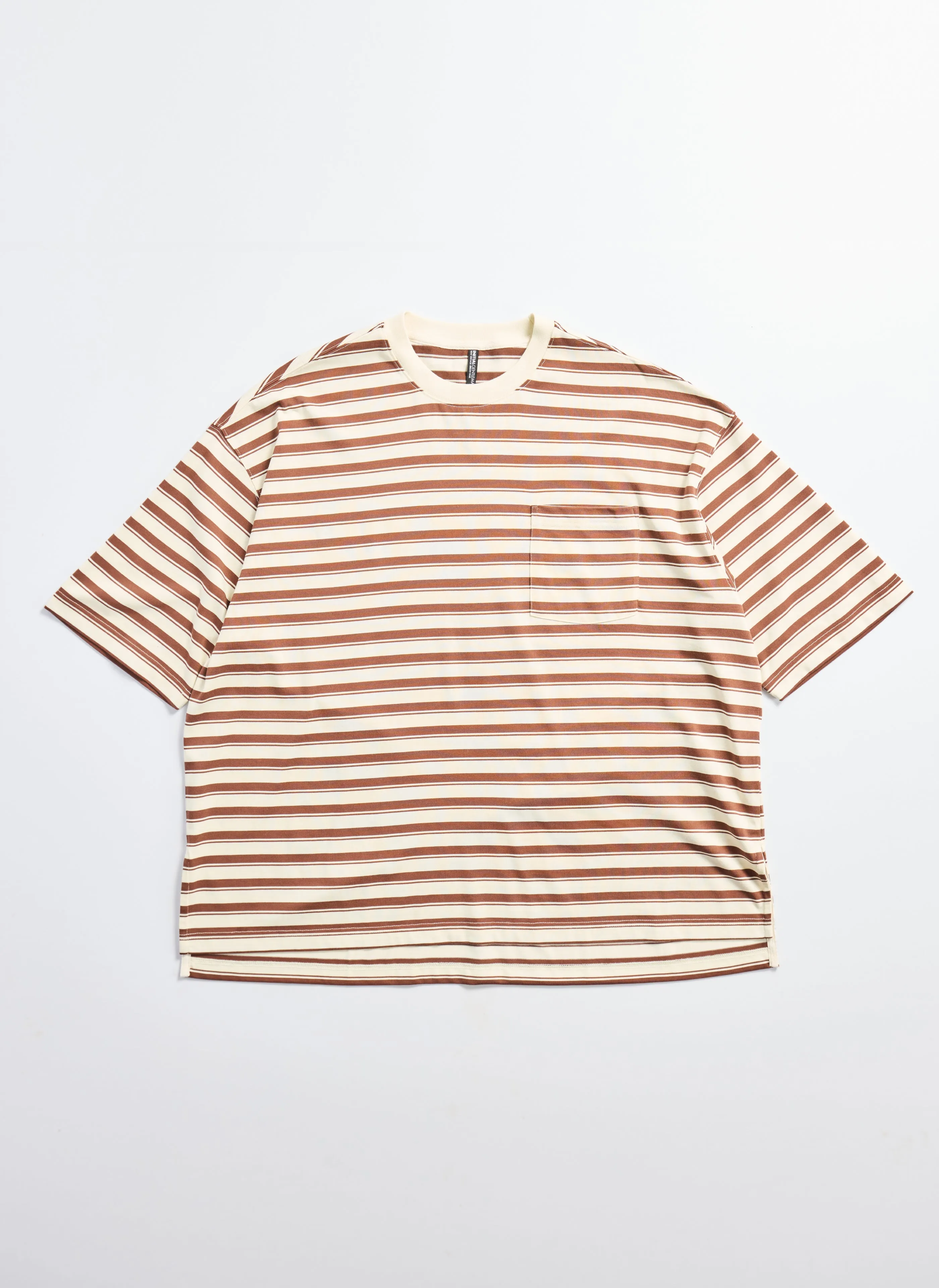 230G Jacquard Short Sleeves Border Tops sold by INITIAL Fashion