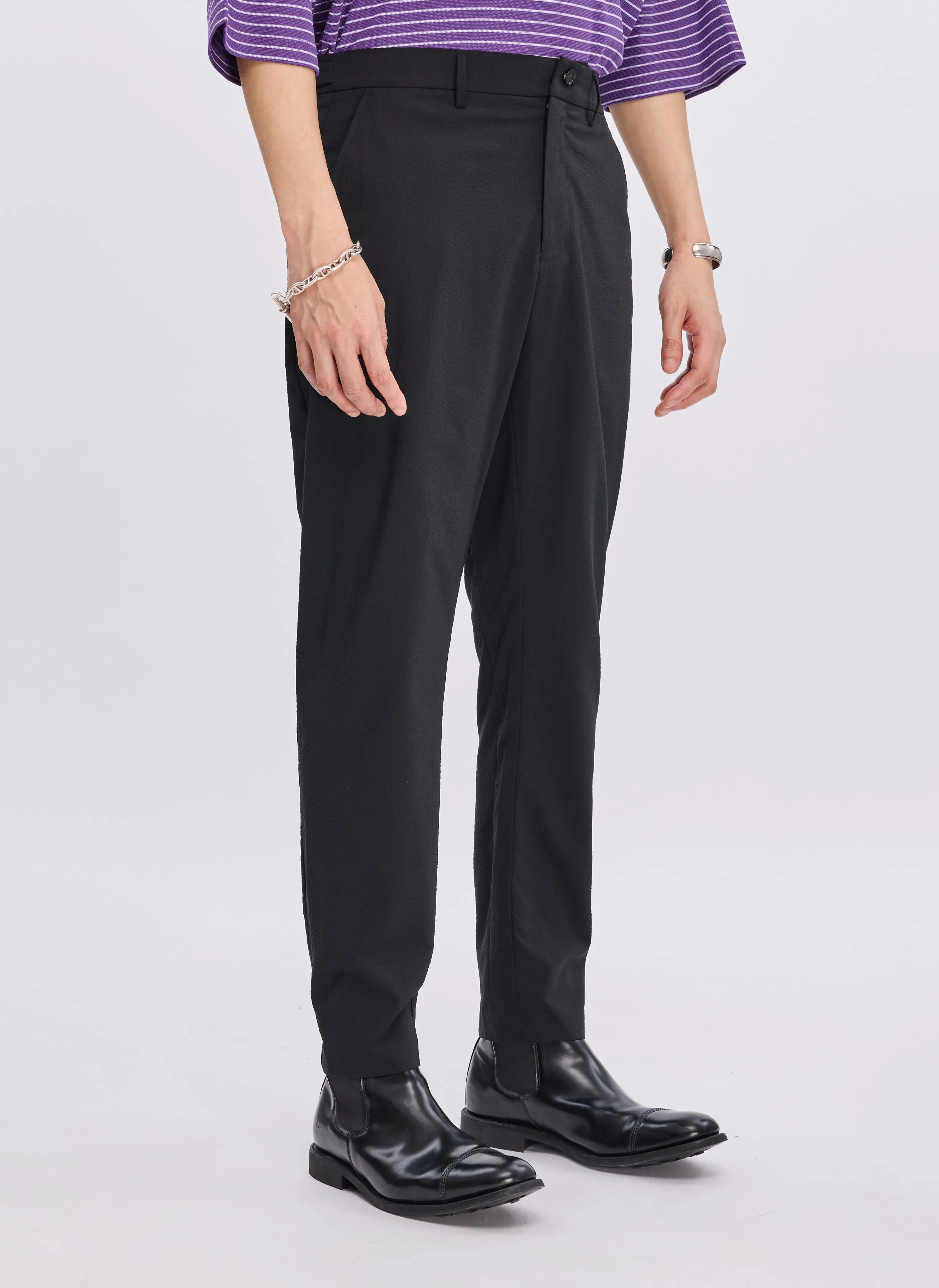 ECO Seersuckers Solotex Ankle Length Tapered Slim (P-07) sold by INITIAL Fashion product image thumbnail 3
