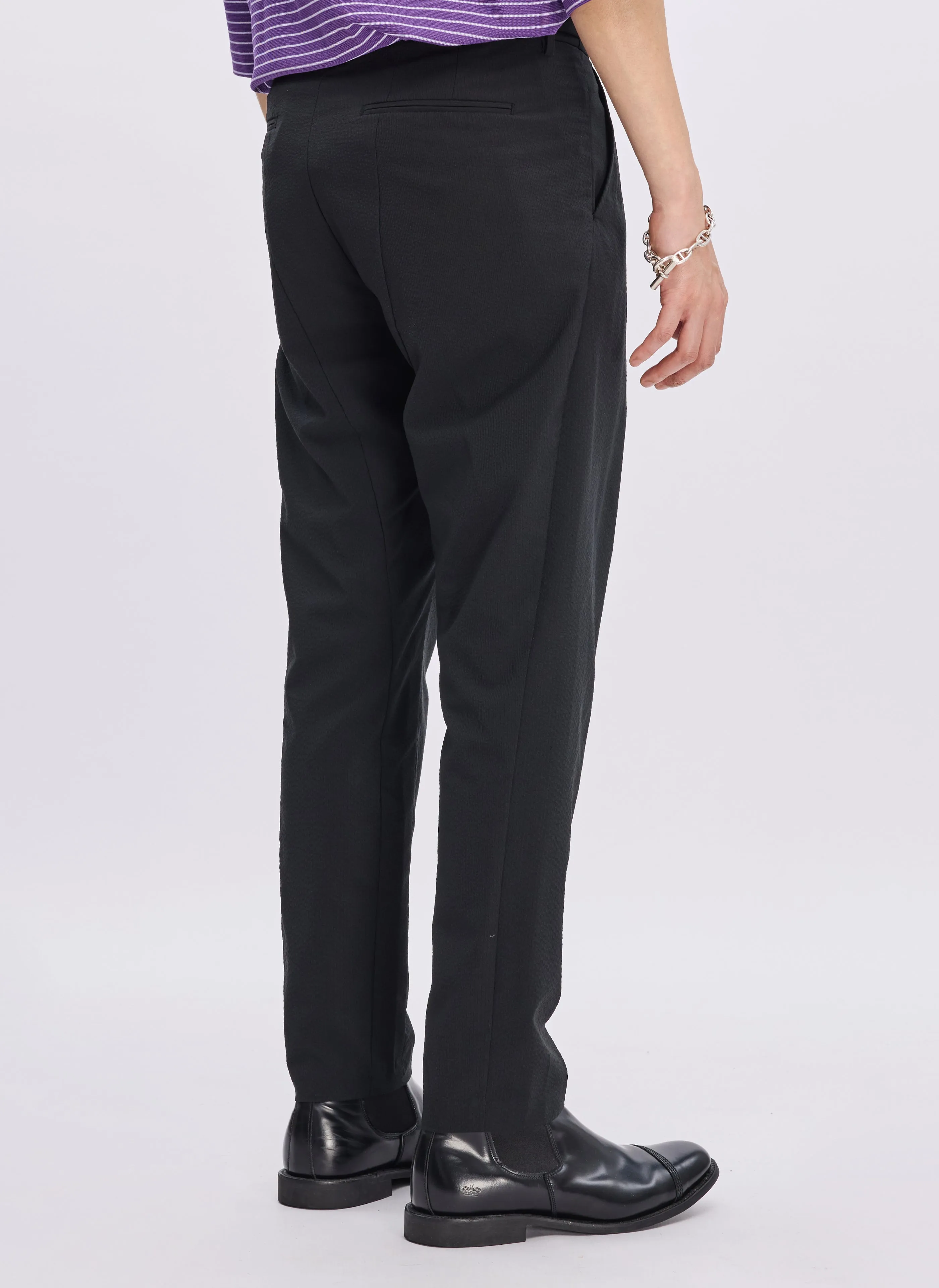 ECO Seersuckers Solotex Ankle Length Tapered Slim (P-07) sold by INITIAL Fashion product image thumbnail 4