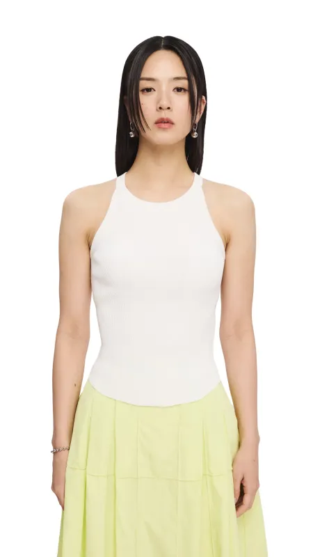 Halterneck Knit Top sold by INITIAL Fashion