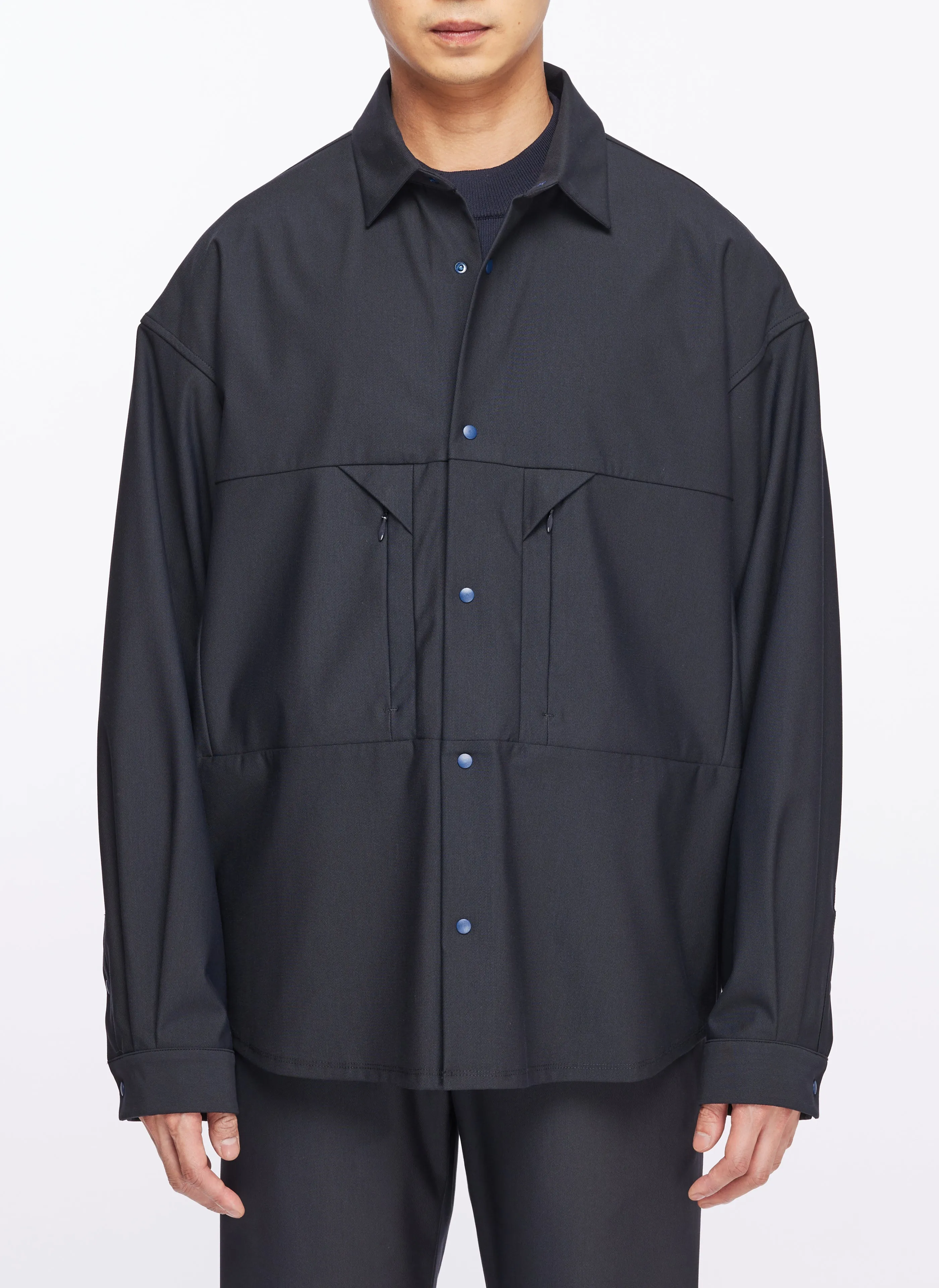 Wonder Shape (Move) Snap Button Shirt sold by INITIAL Fashion product image thumbnail 2