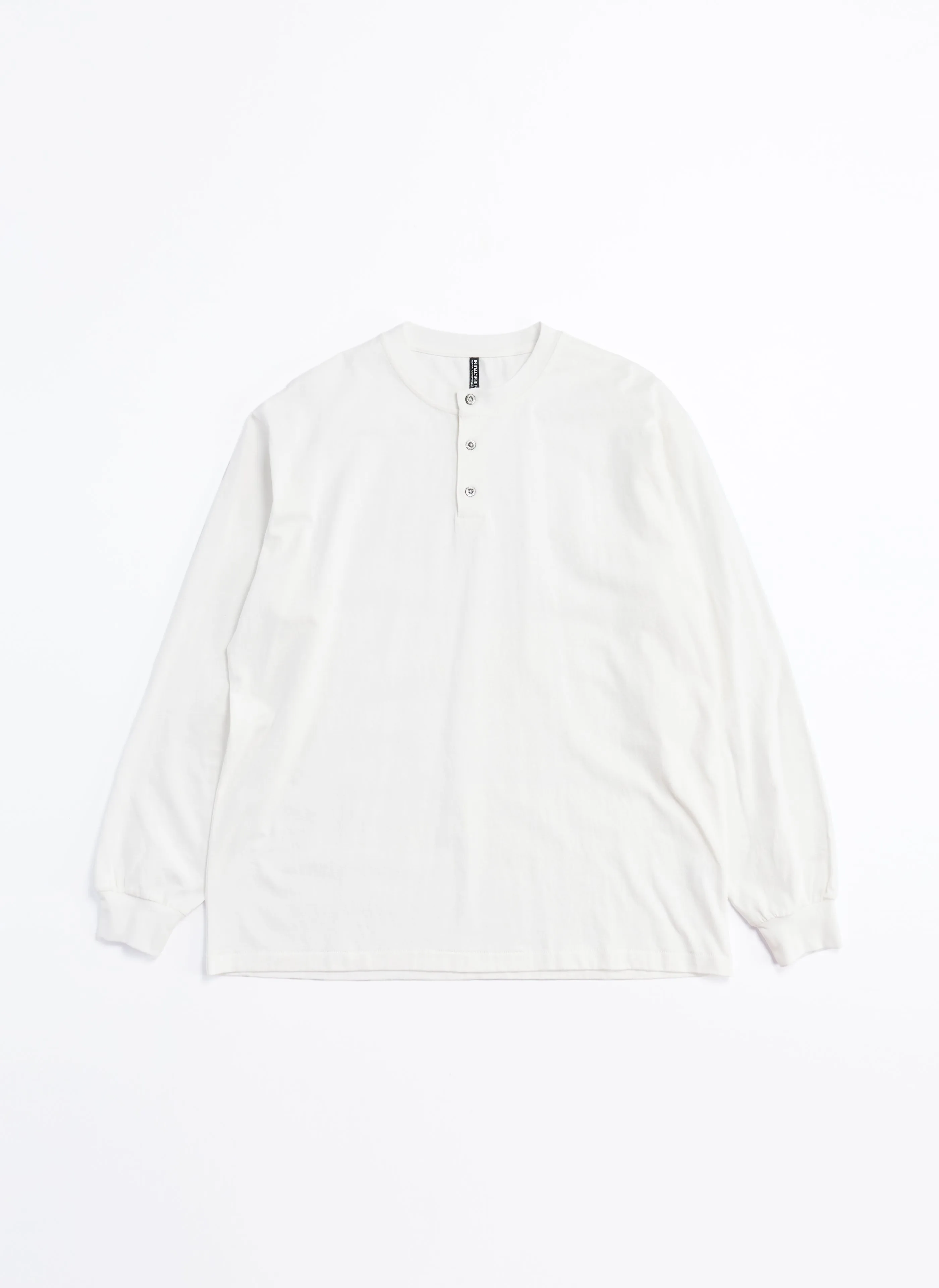 220G Cotton Single Jersey Henley Neck Long sleeve Top sold by INITIAL Fashion