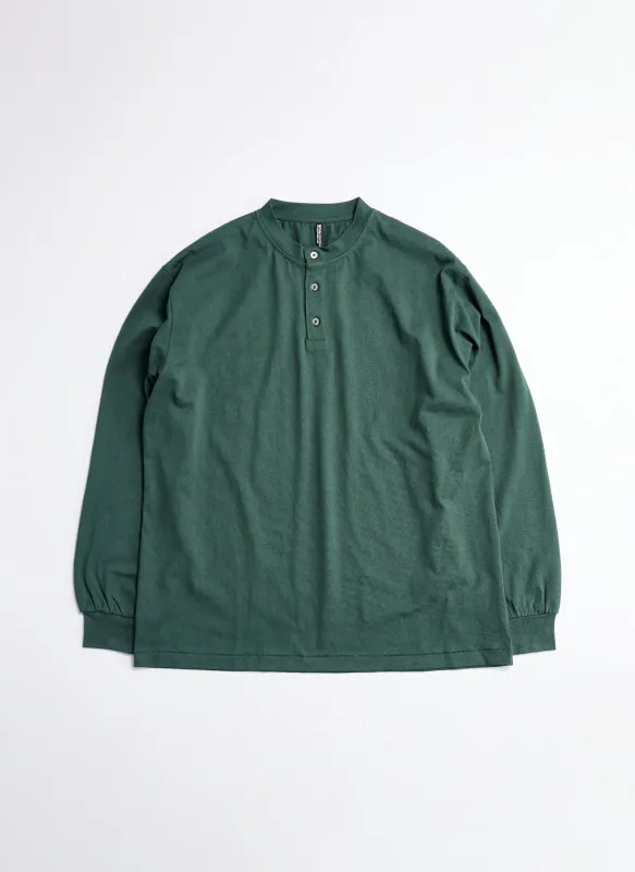 220G Cotton Single Jersey Henley Neck Long sleeve Top sold by INITIAL Fashion