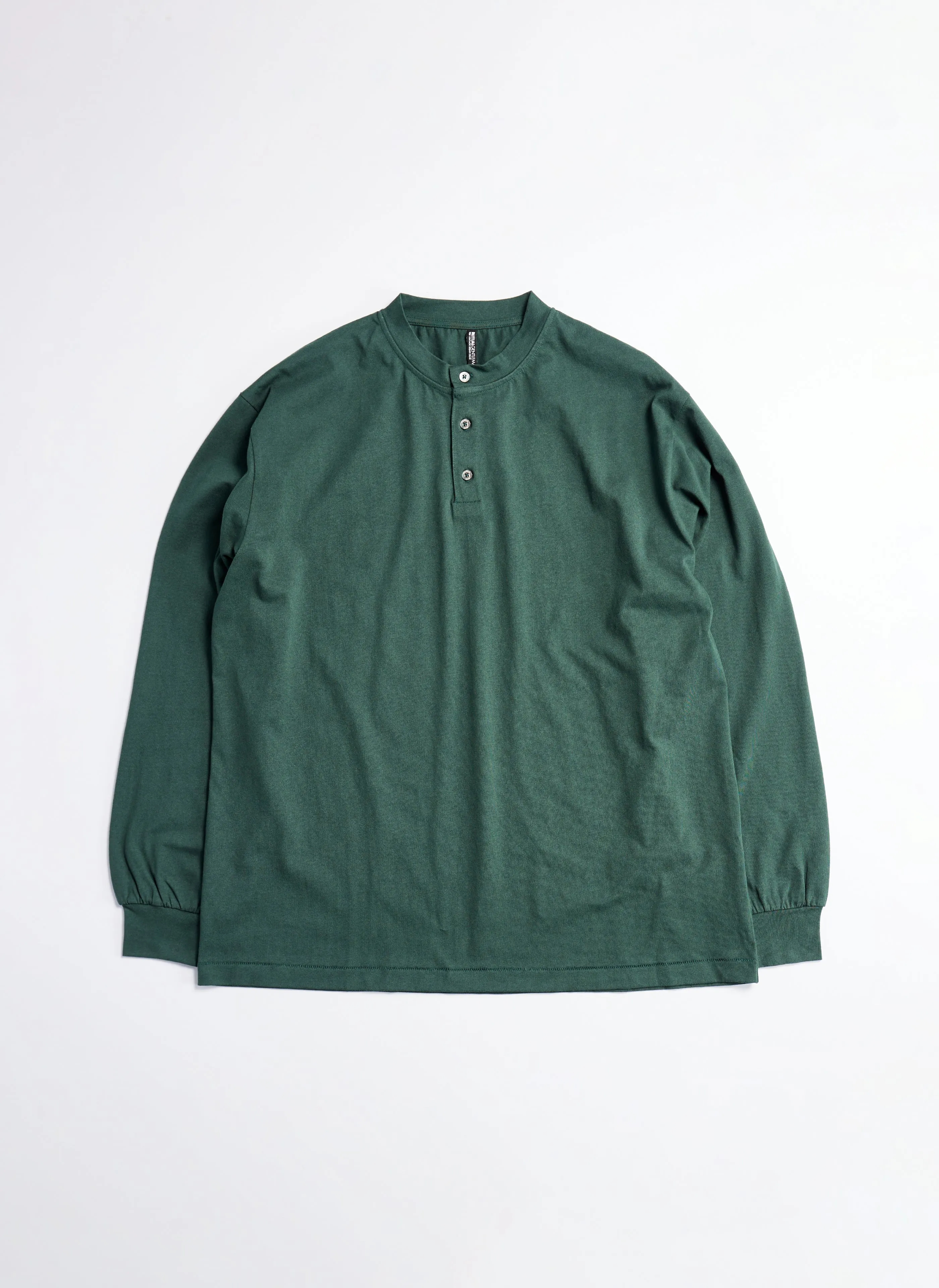 220G Cotton Single Jersey Henley Neck Long sleeve Top sold by INITIAL Fashion