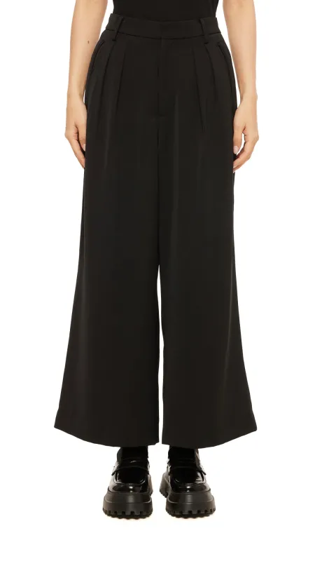 Trimmed Pocket Wide-Leg Pants sold by INITIAL Fashion