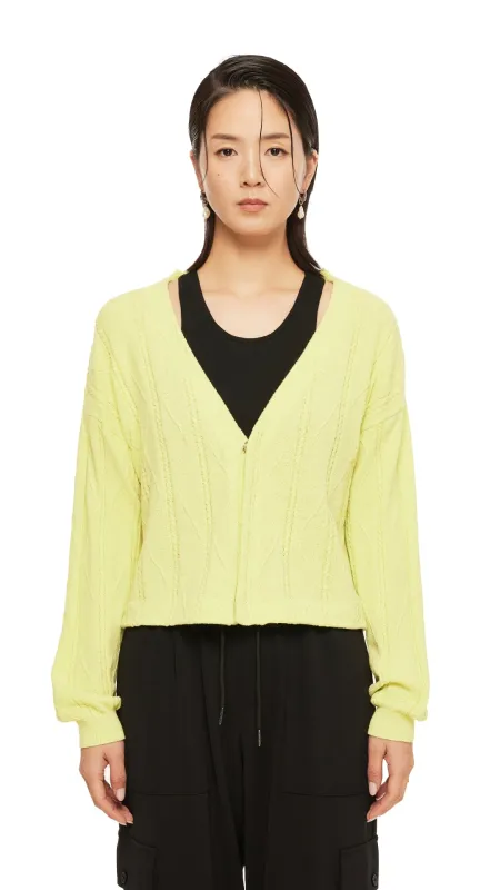 Back Cut-Out Cardigan sold by INITIAL Fashion