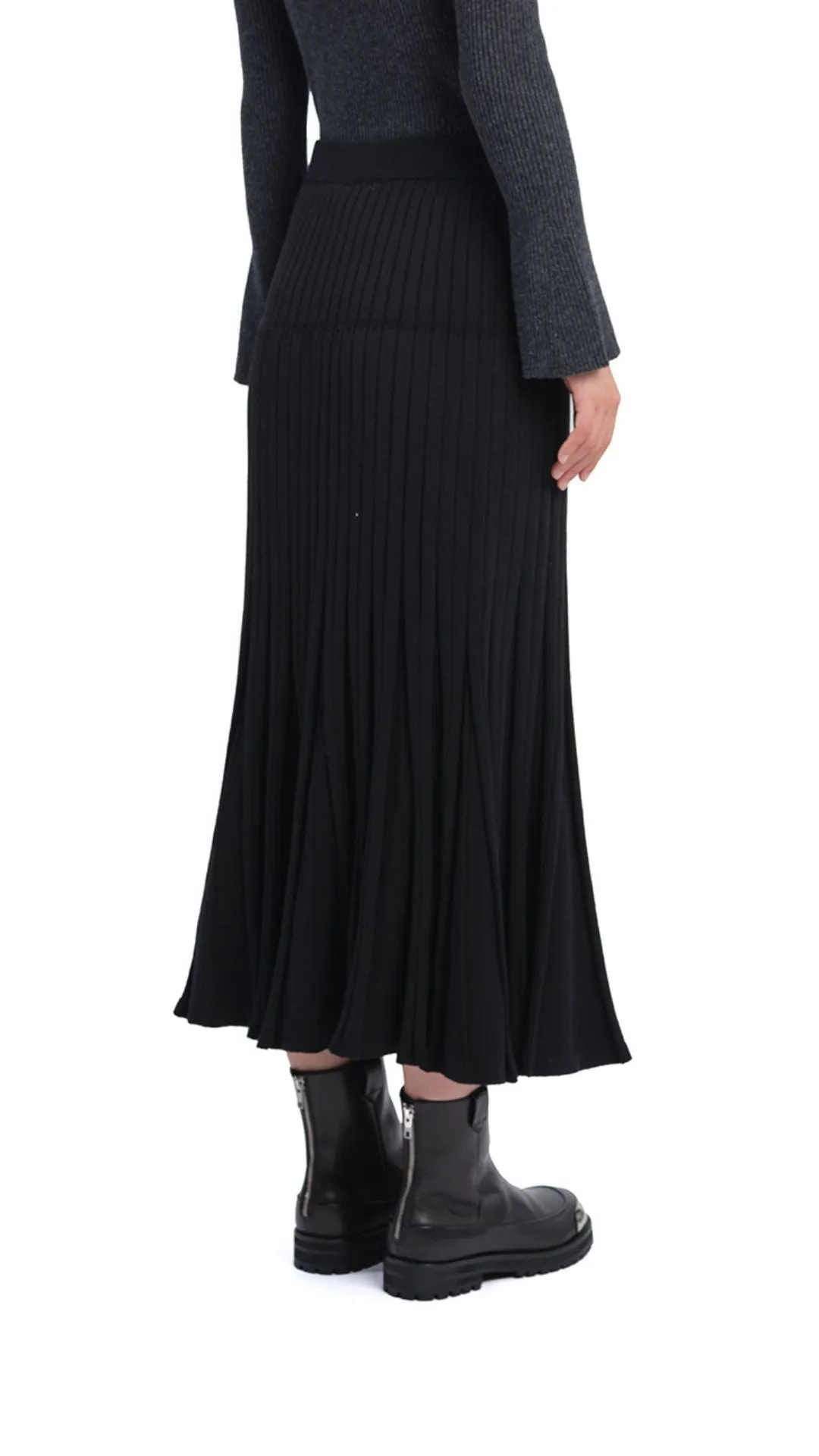 Knitted Flare Skirt sold by INITIAL Fashion product image thumbnail 3