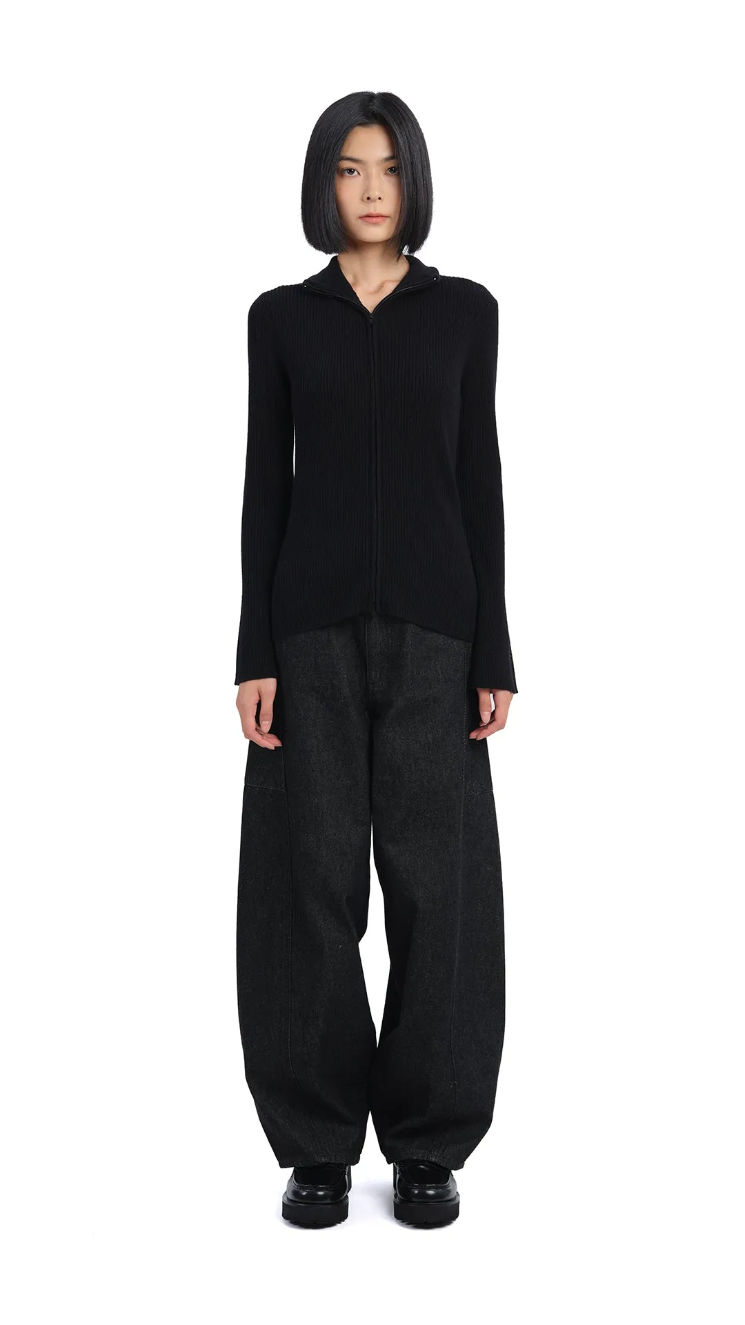 Zip-Up Cardigan sold by INITIAL Fashion product image thumbnail 5