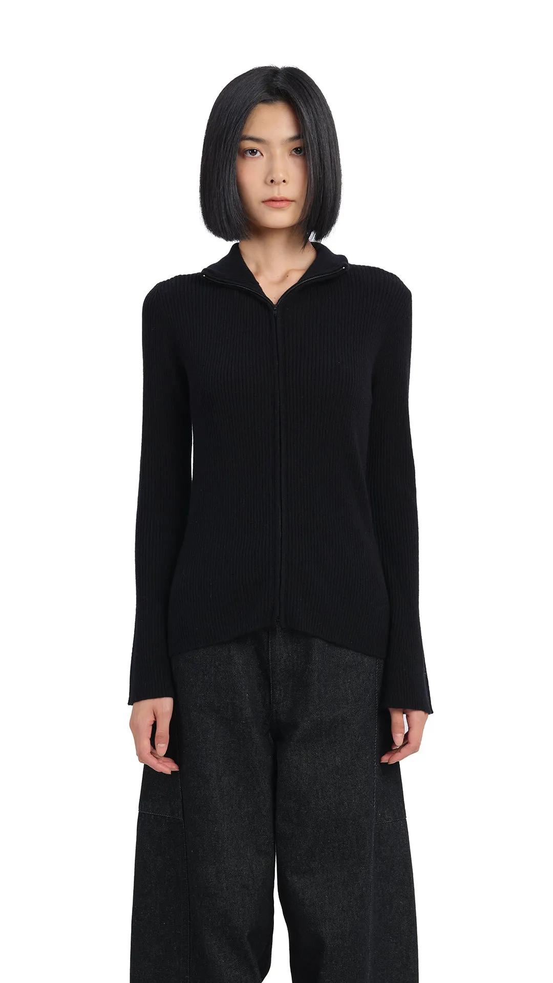 Zip-Up Cardigan sold by INITIAL Fashion