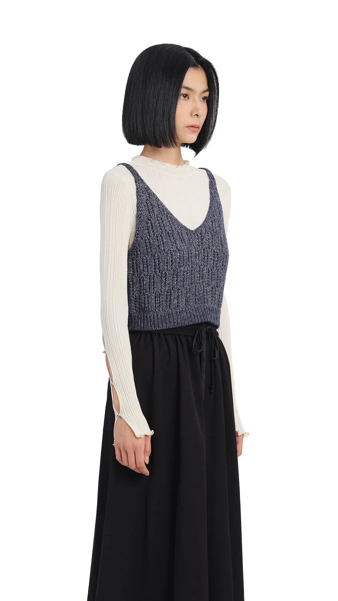 Textural Knit Vest sold by INITIAL Fashion product image thumbnail 2