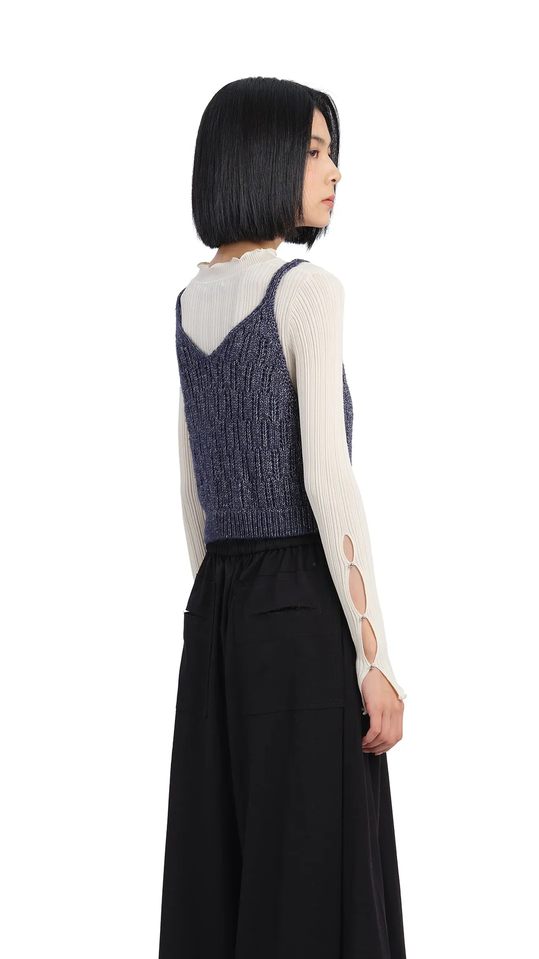 Textural Knit Vest sold by INITIAL Fashion product image thumbnail 3
