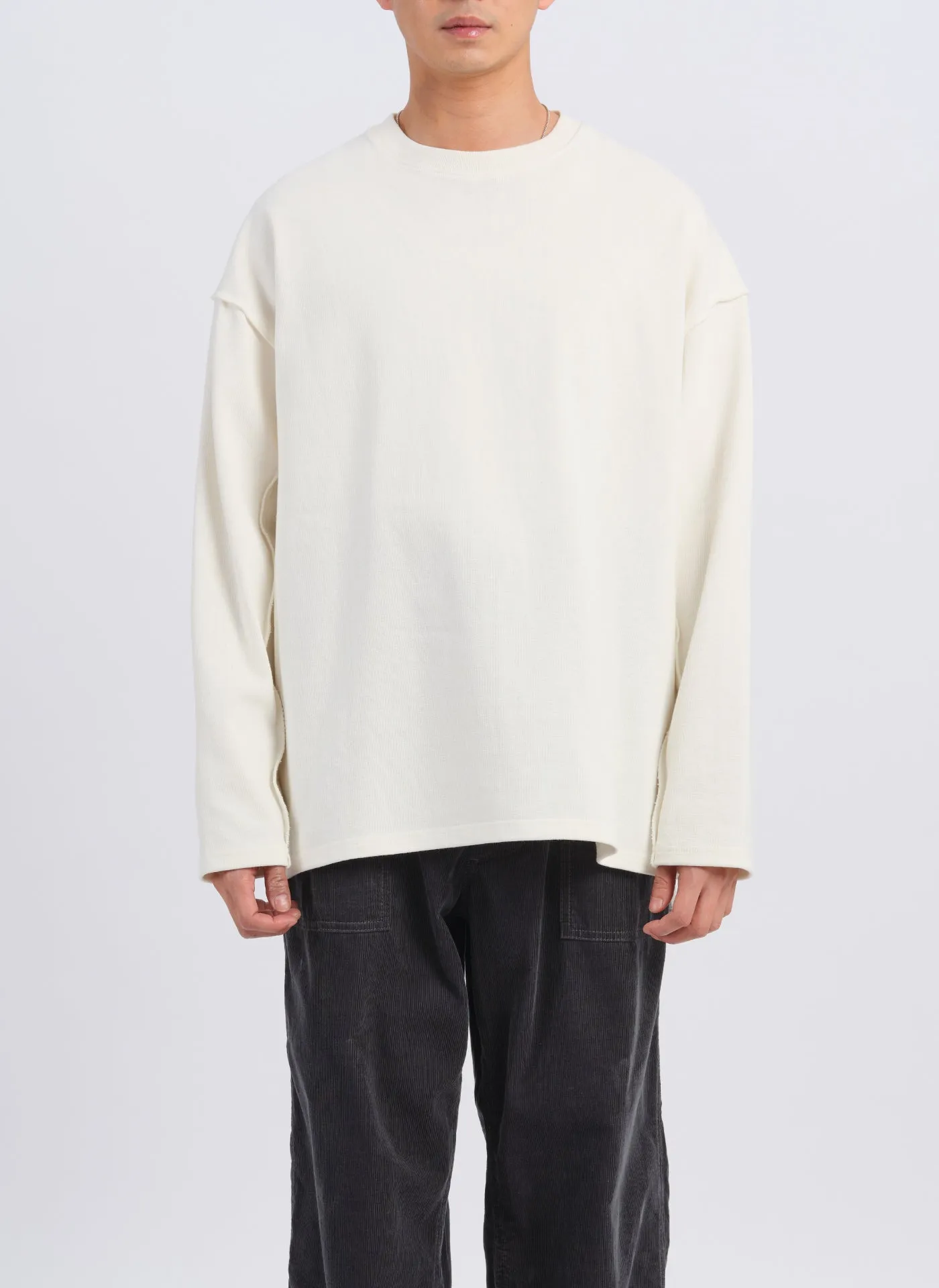 Heavy Cotton Jersey Raw Edge Top sold by INITIAL Fashion product image thumbnail 2