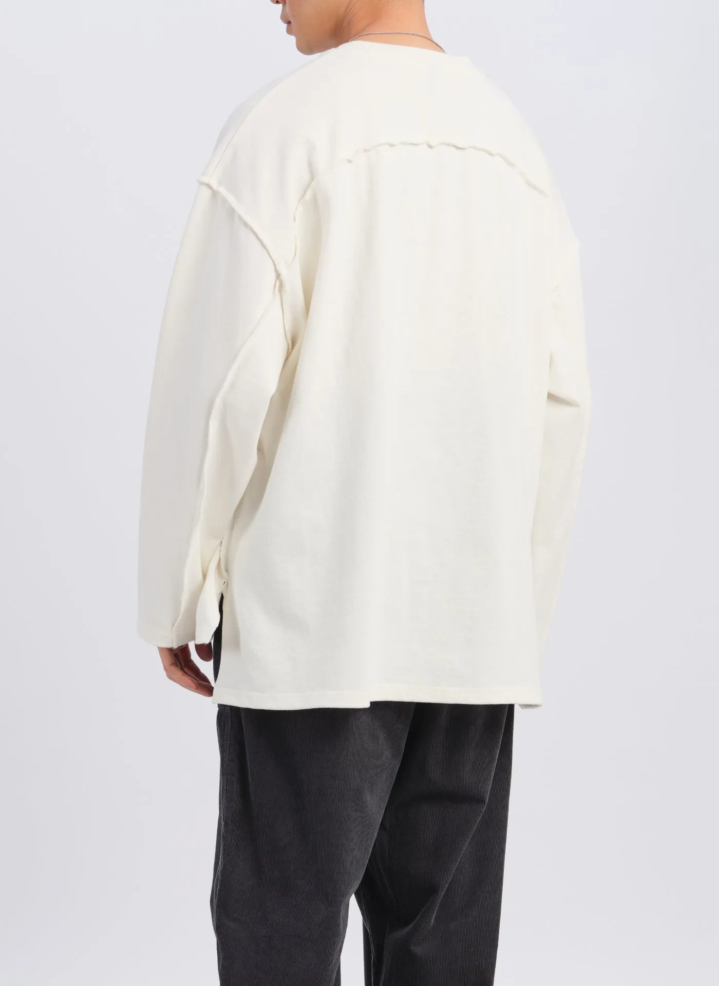 Heavy Cotton Jersey Raw Edge Top sold by INITIAL Fashion product image thumbnail 4