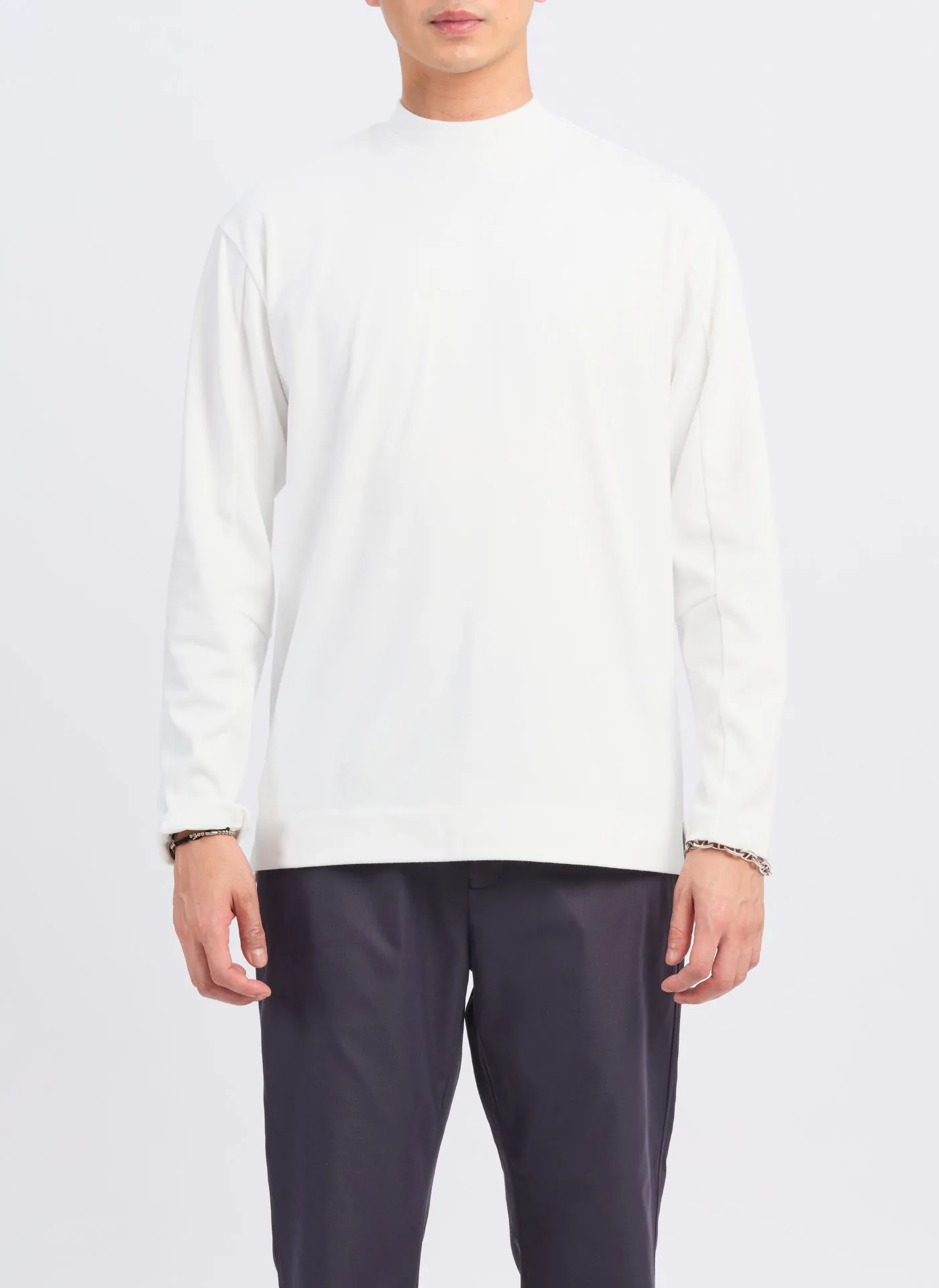 Polyester Velvet Fleece Mock Neck Top sold by INITIAL Fashion product image thumbnail 2