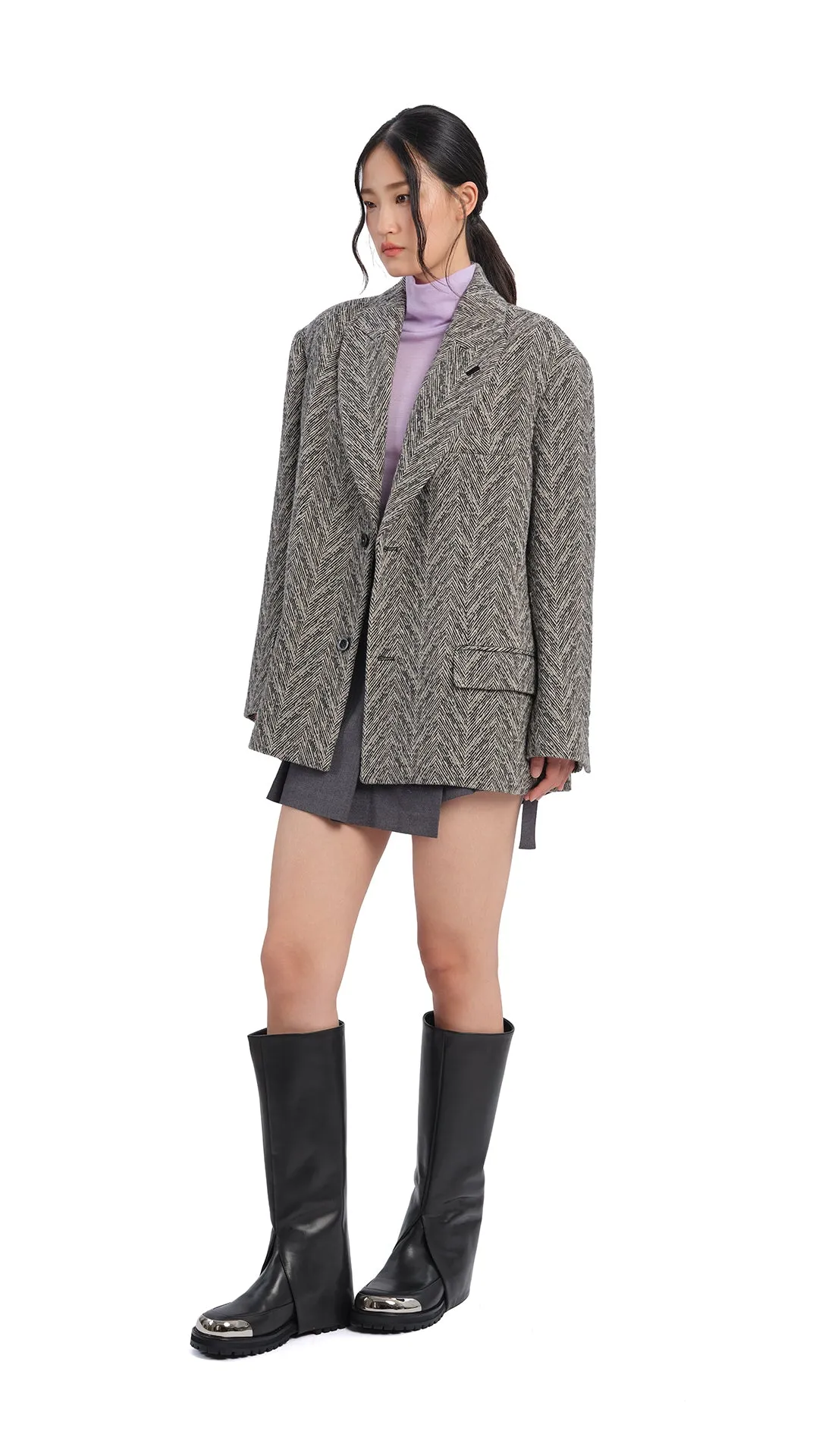 2 In 1 Metal Toecap Knee High Boots sold by INITIAL Fashion product image thumbnail 5